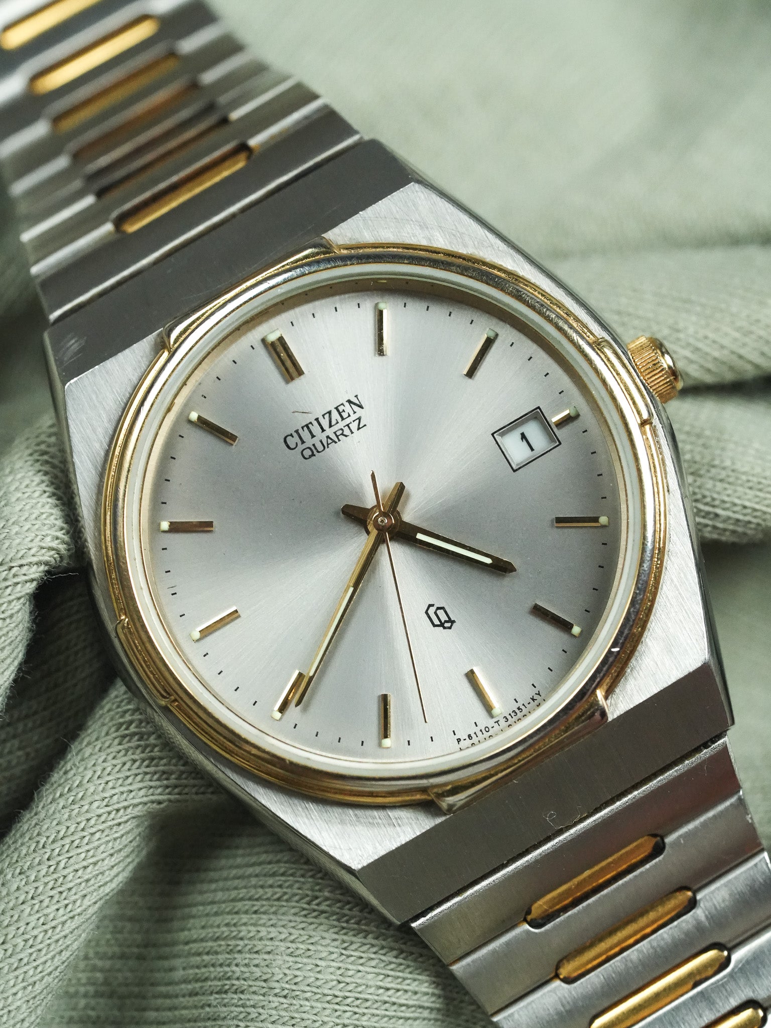 Citizen - Acier Or Bracelet Acier d'origine - 1998
