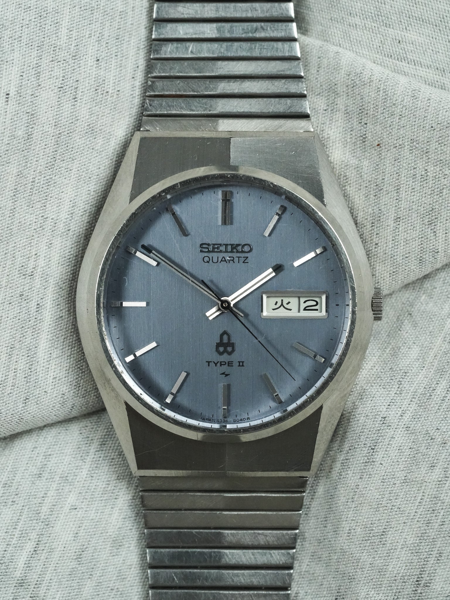 Seiko - Tipo II Daydate Kanji Quadrante blu grigio - 1977 