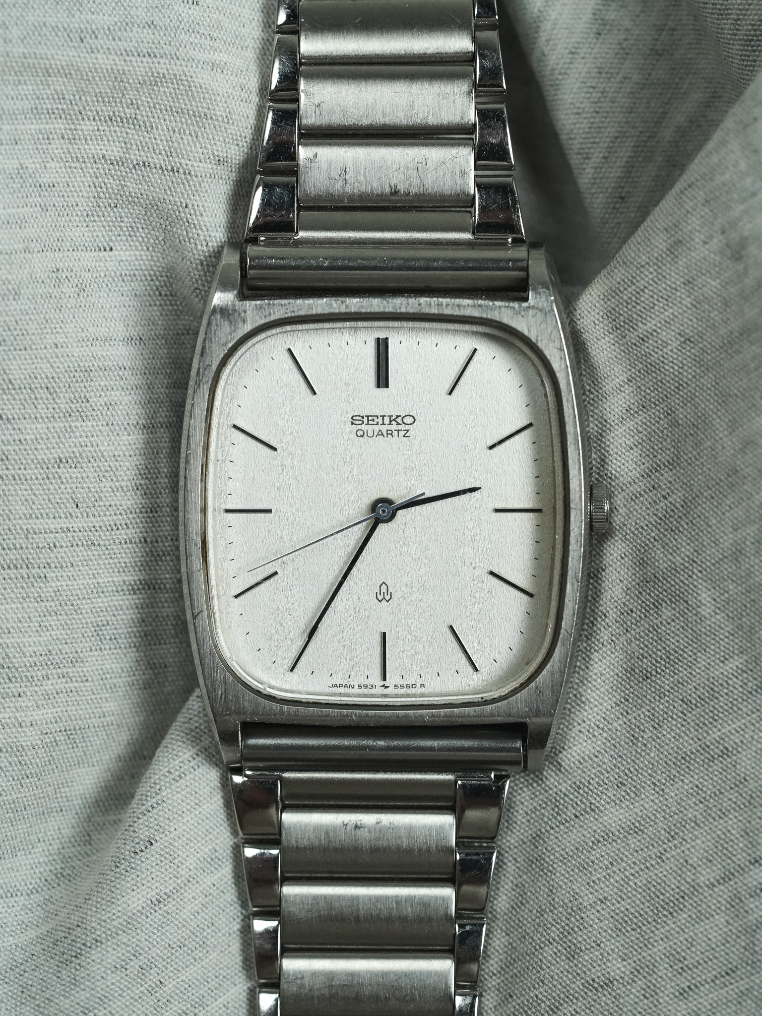 Seiko - Tonneau Acciaio Quadrante Acciaio - 1982 