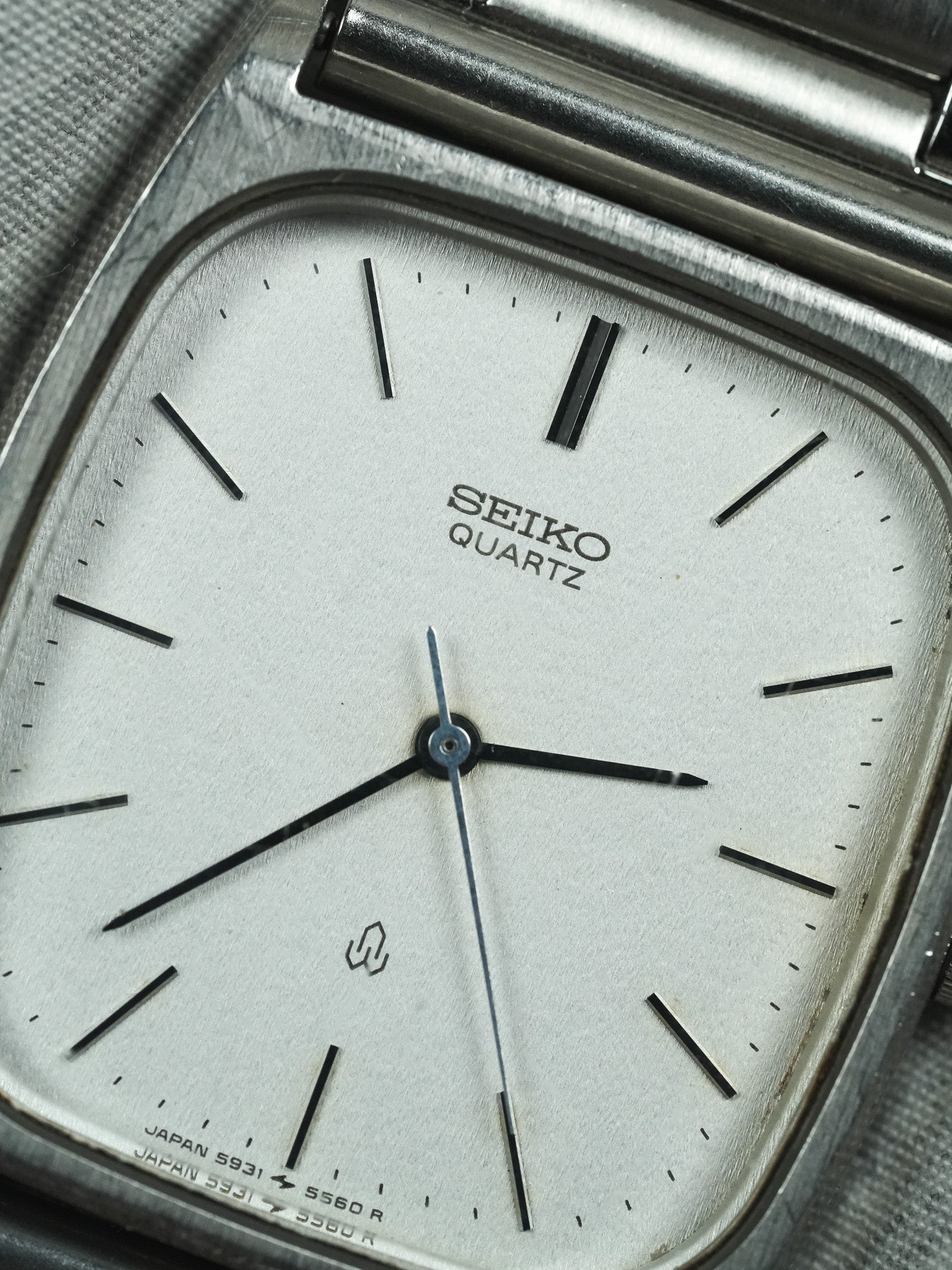 Seiko - Tonneau Stahl Zifferblatt Stahl - 1982 