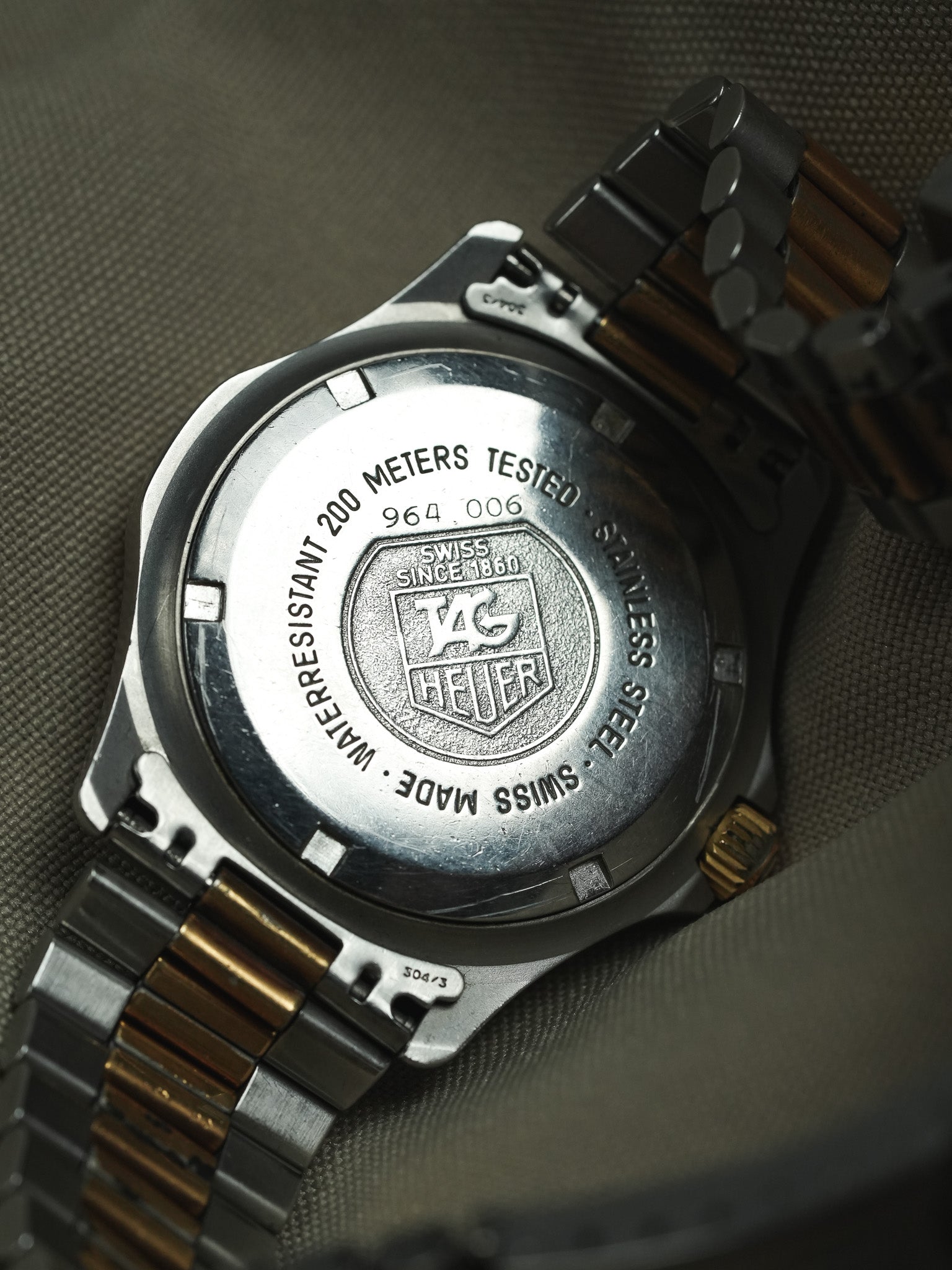 Tag Heuer - Professionale 2000 39mm Acciaio Oro Quadrante nero - 1990s 