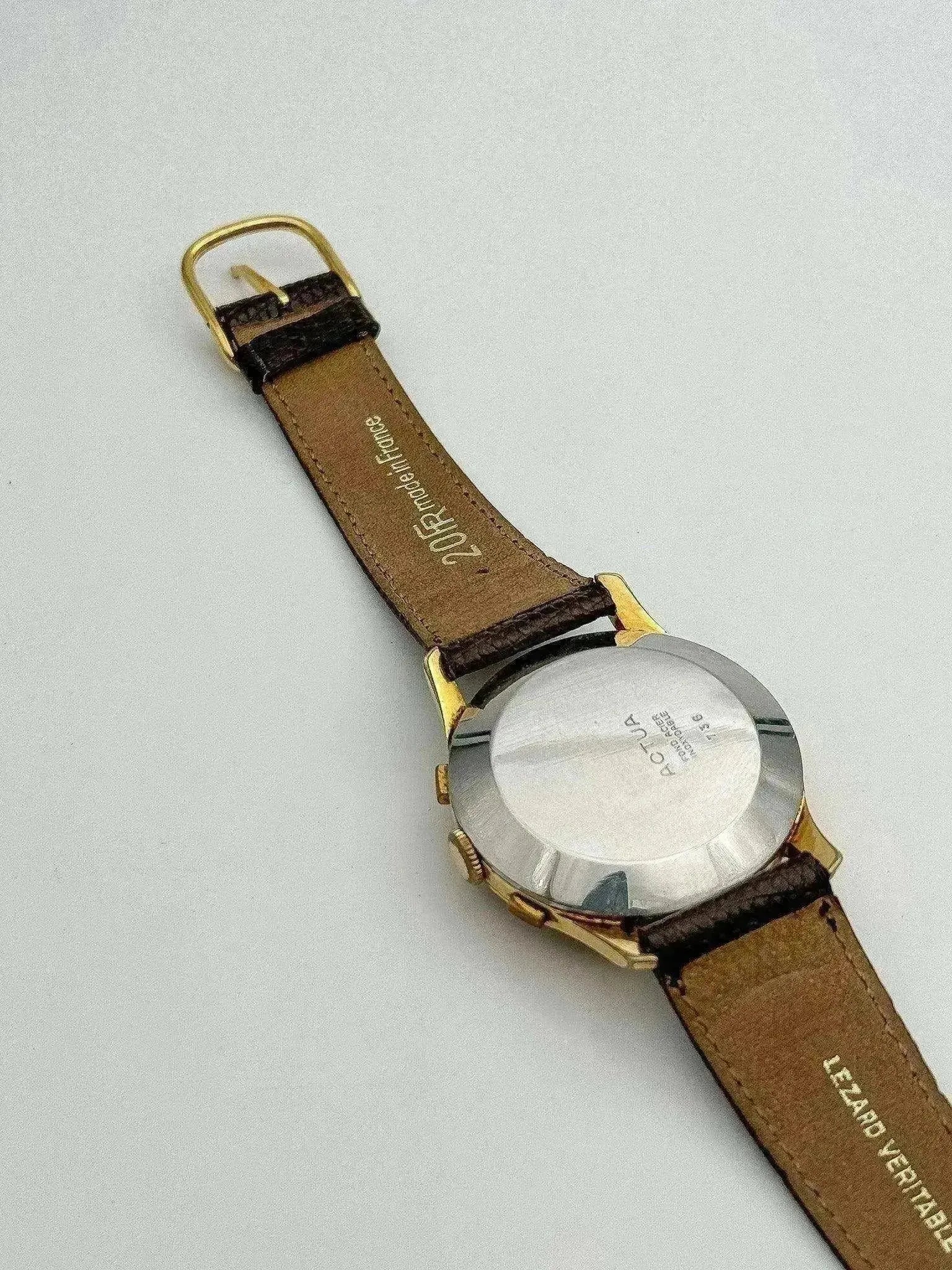 Actua Genève - Chrono Landeron Plaqué or - 1950s - Atelier Victor