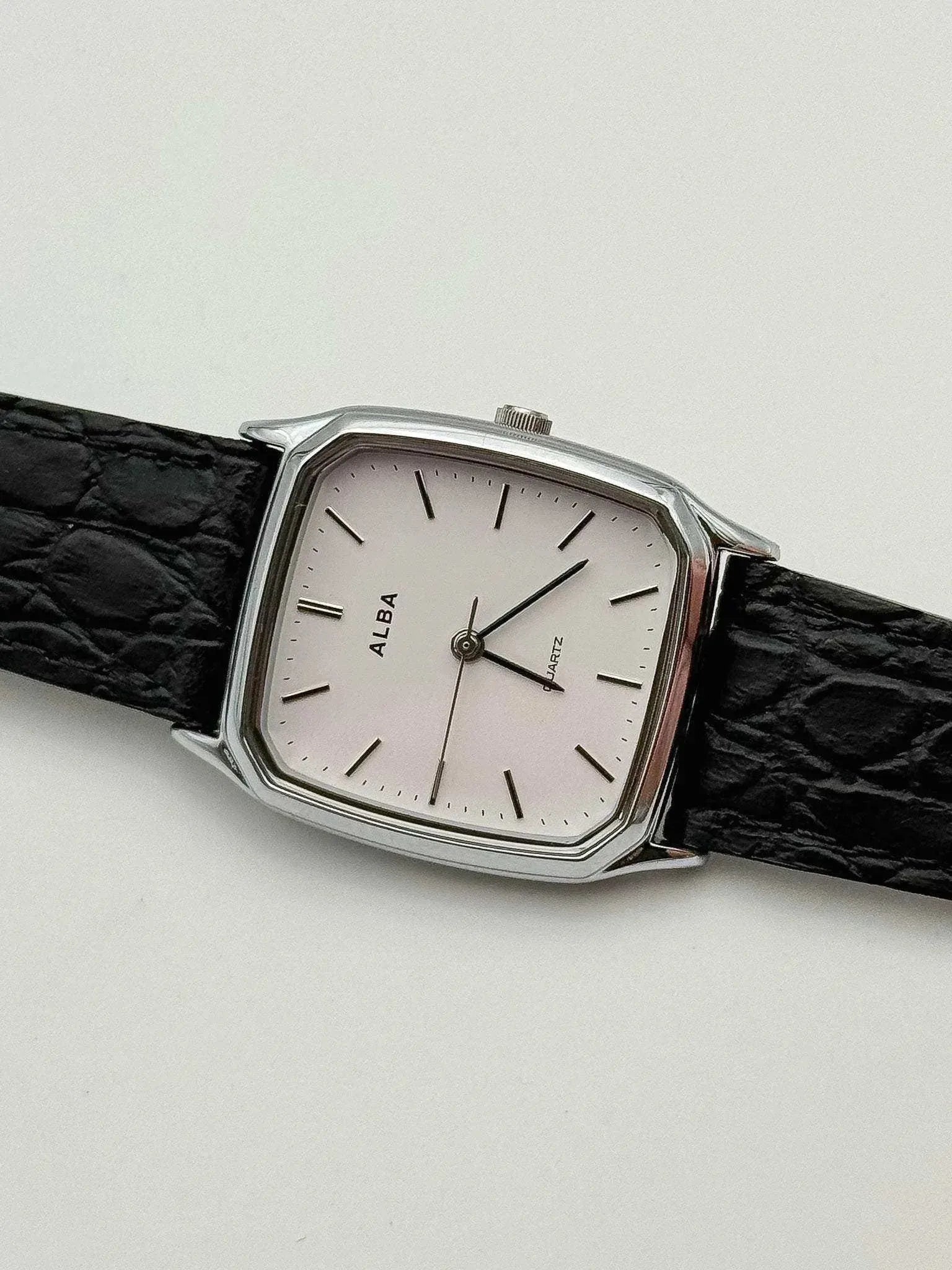 Alba by Seiko - White Dress Watch - 1990s - Atelier Victor - Vintage  Shop