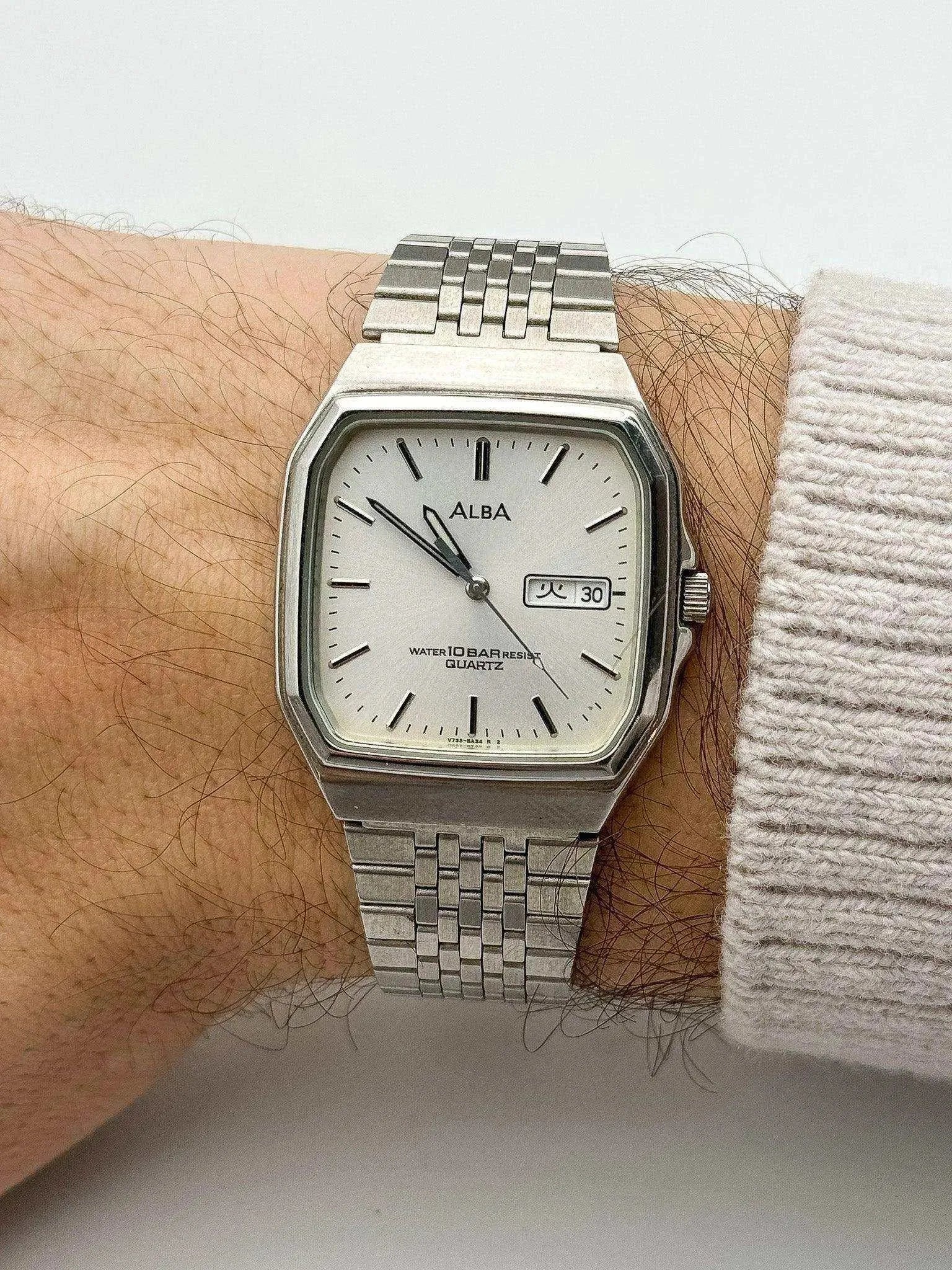 Alba Seiko - Square Kani Daydate - 1995 - Atelier Victor Paris - Vintage Watch Shop Dubai
