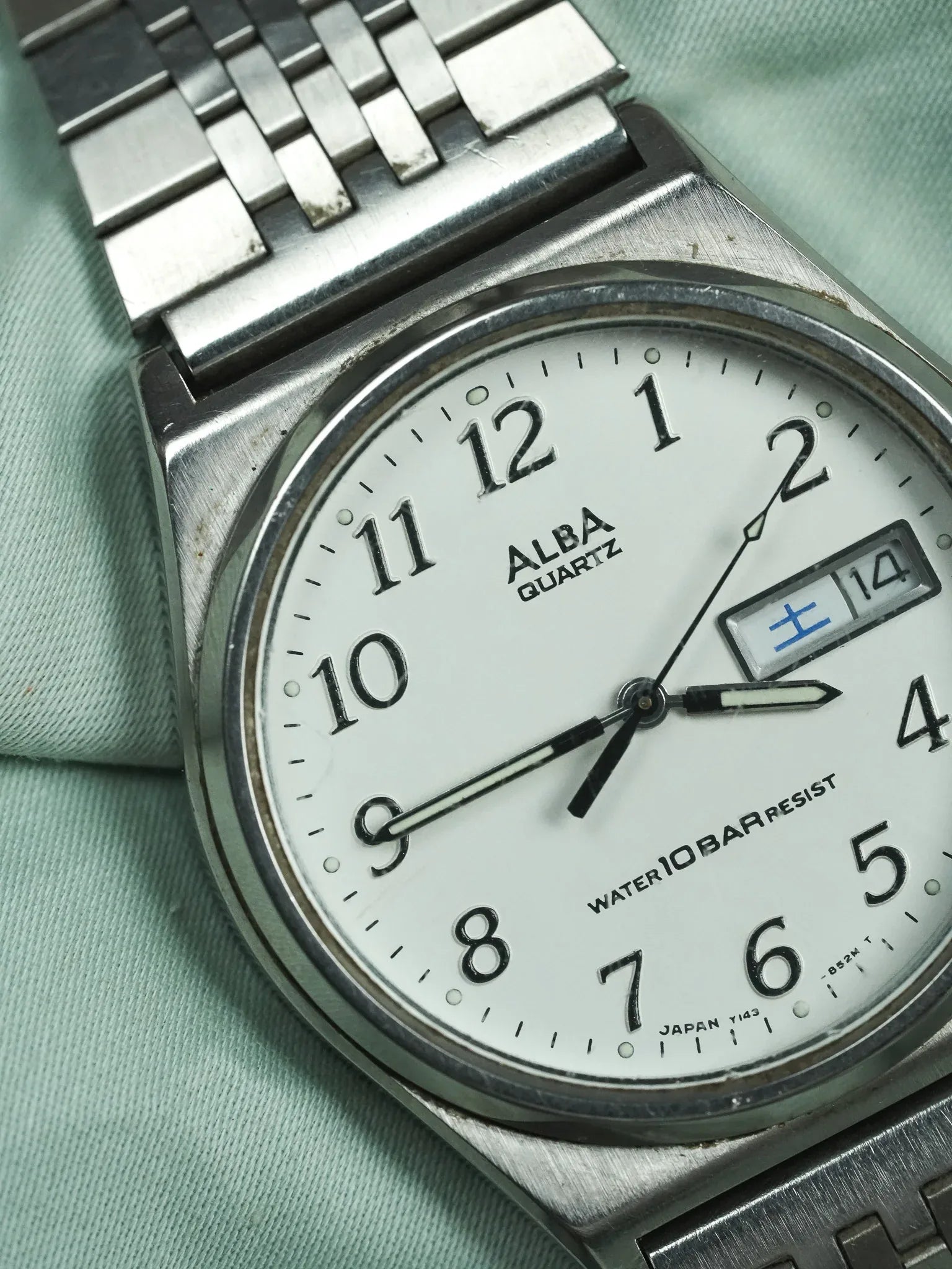 Alba x Seiko - Daydate kanji acier - 1990 - Atelier Victor