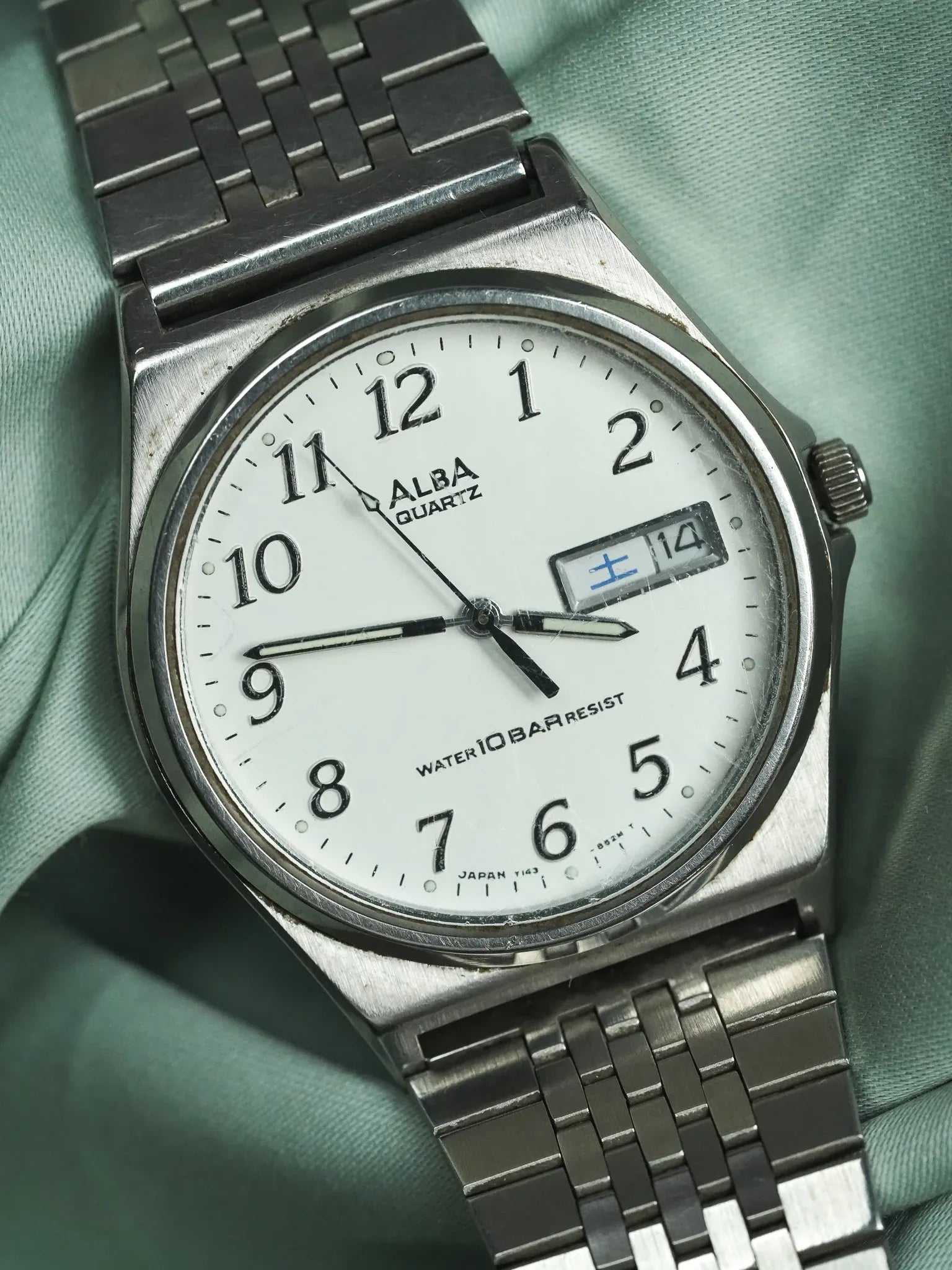 Alba x Seiko - Daydate kanji acier - 1990 - Atelier Victor