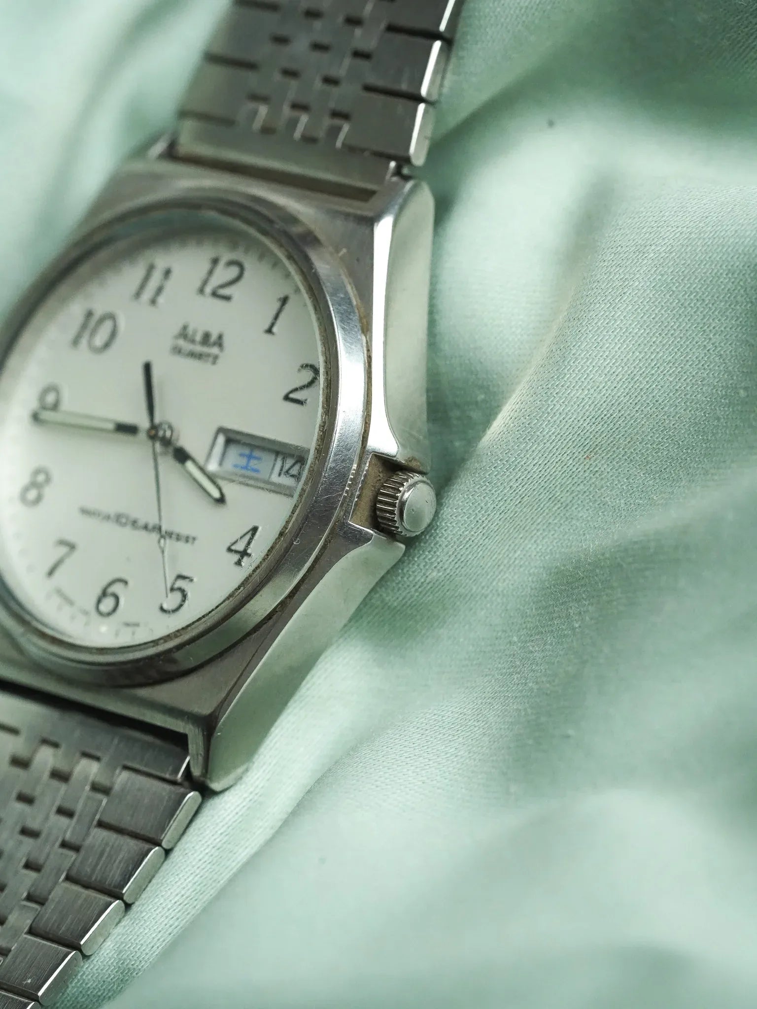 Alba x Seiko - Daydate kanji acier - 1990 - Atelier Victor