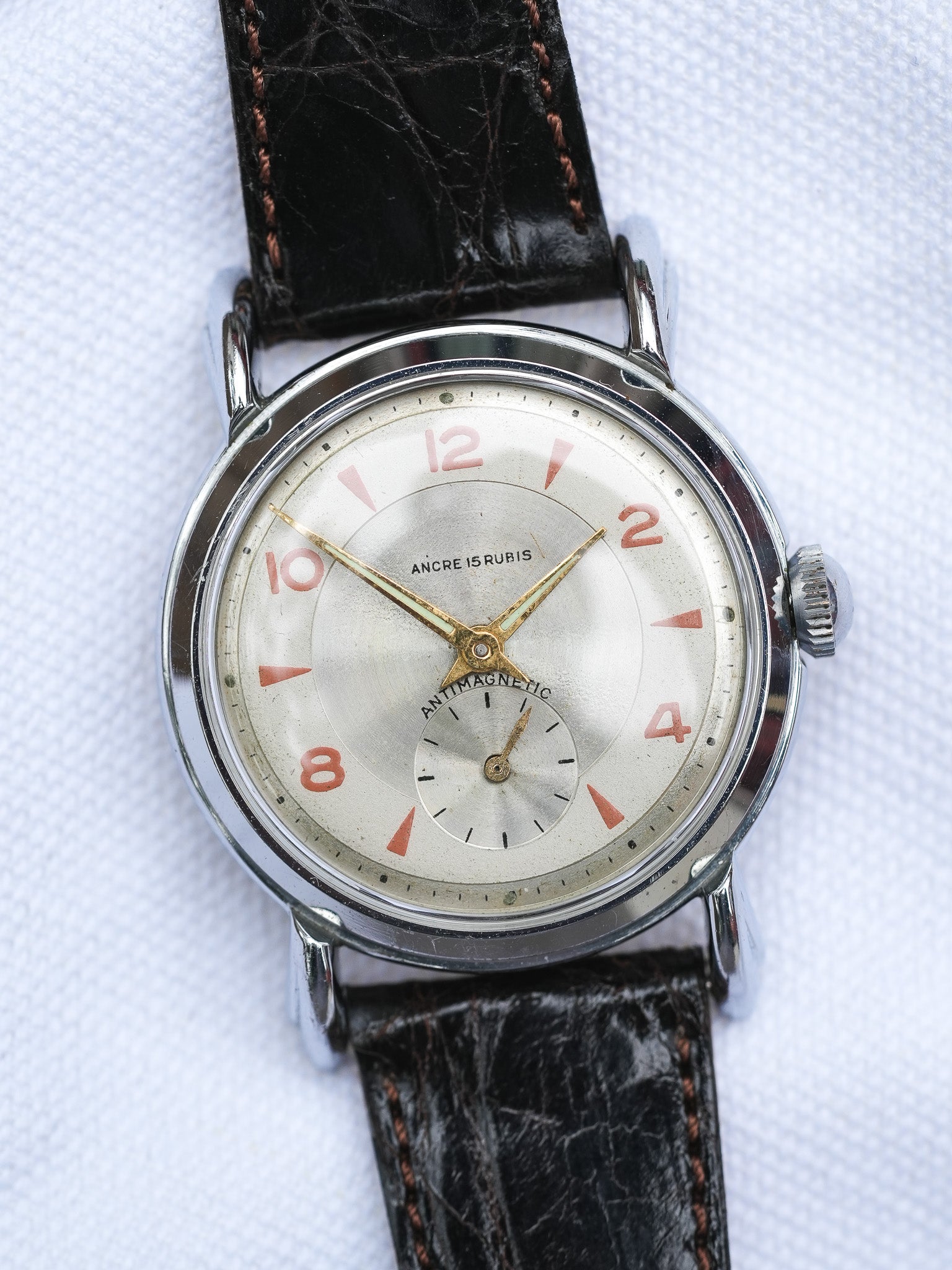 Anonyme - Tear drops Index Saumon - 1970s - Atelier Victor Paris - Vintage Watch Shop Dubai
