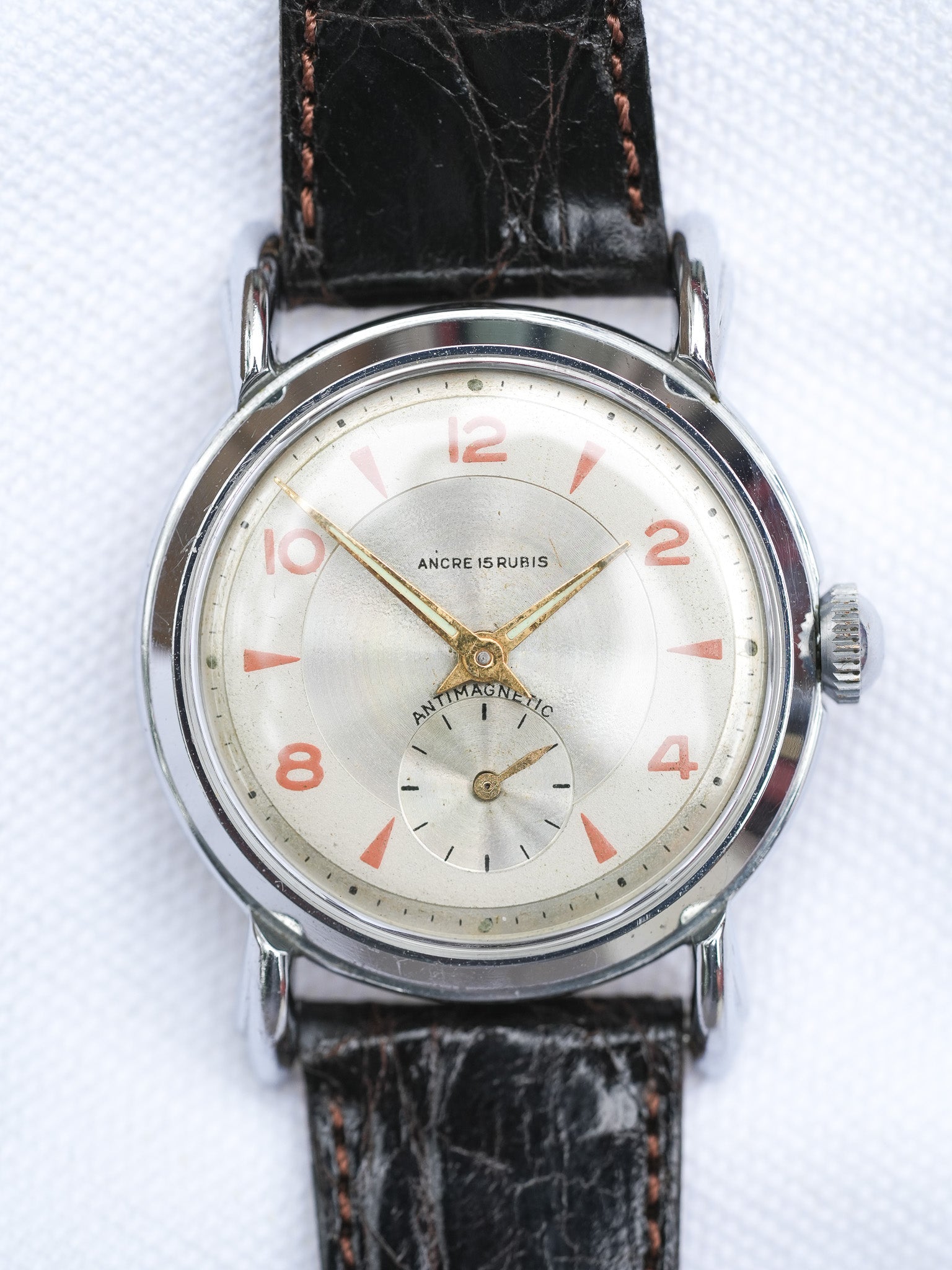 Anonyme - Tear drops Index Saumon - 1970s - Atelier Victor Paris - Vintage Watch Shop Dubai