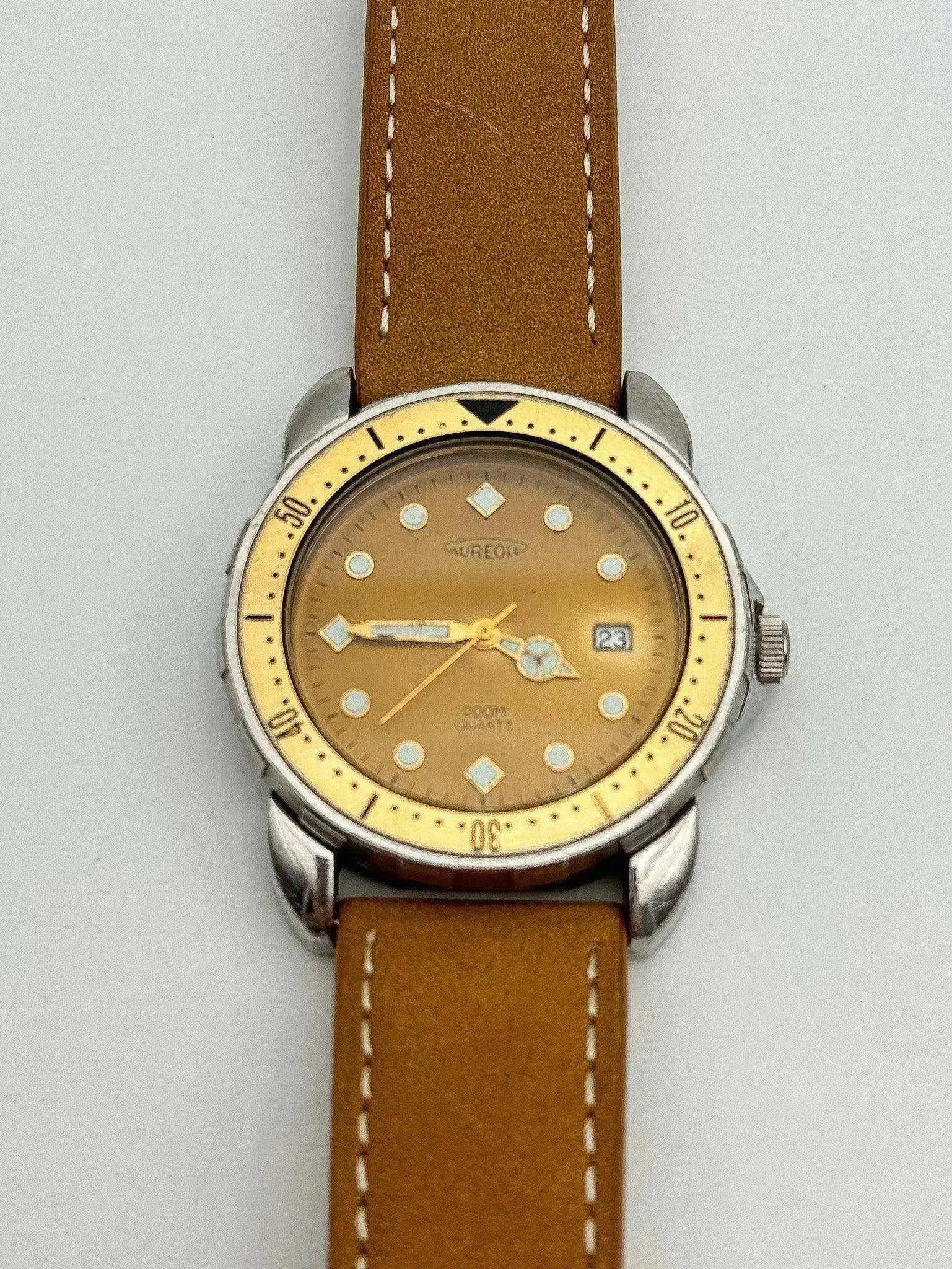 Aureole - Camel Date - 1990s - Atelier Victor Paris - Vintage Watch Shop Dubai