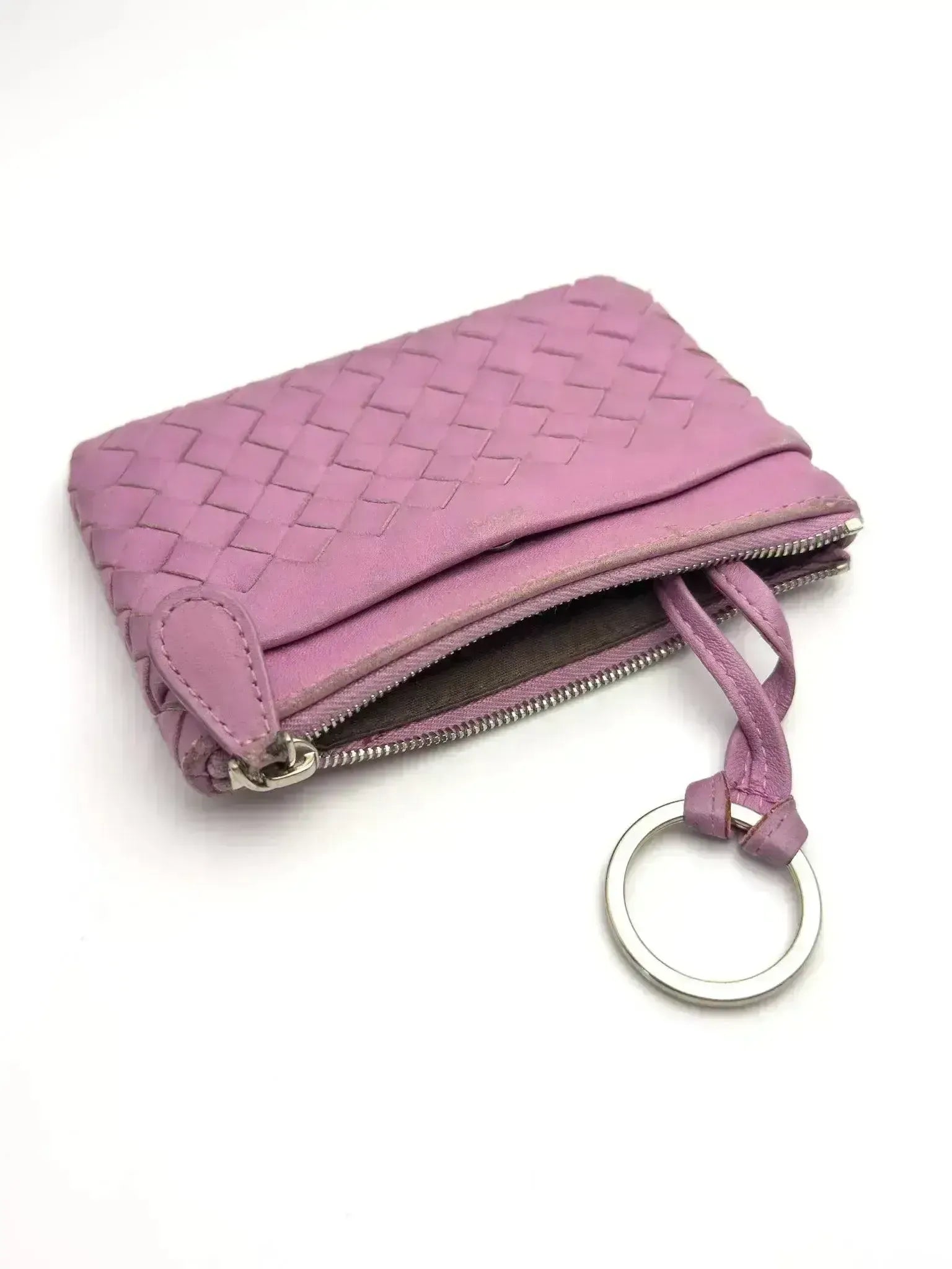 Bottega Veneta - Pink leather coin purse
