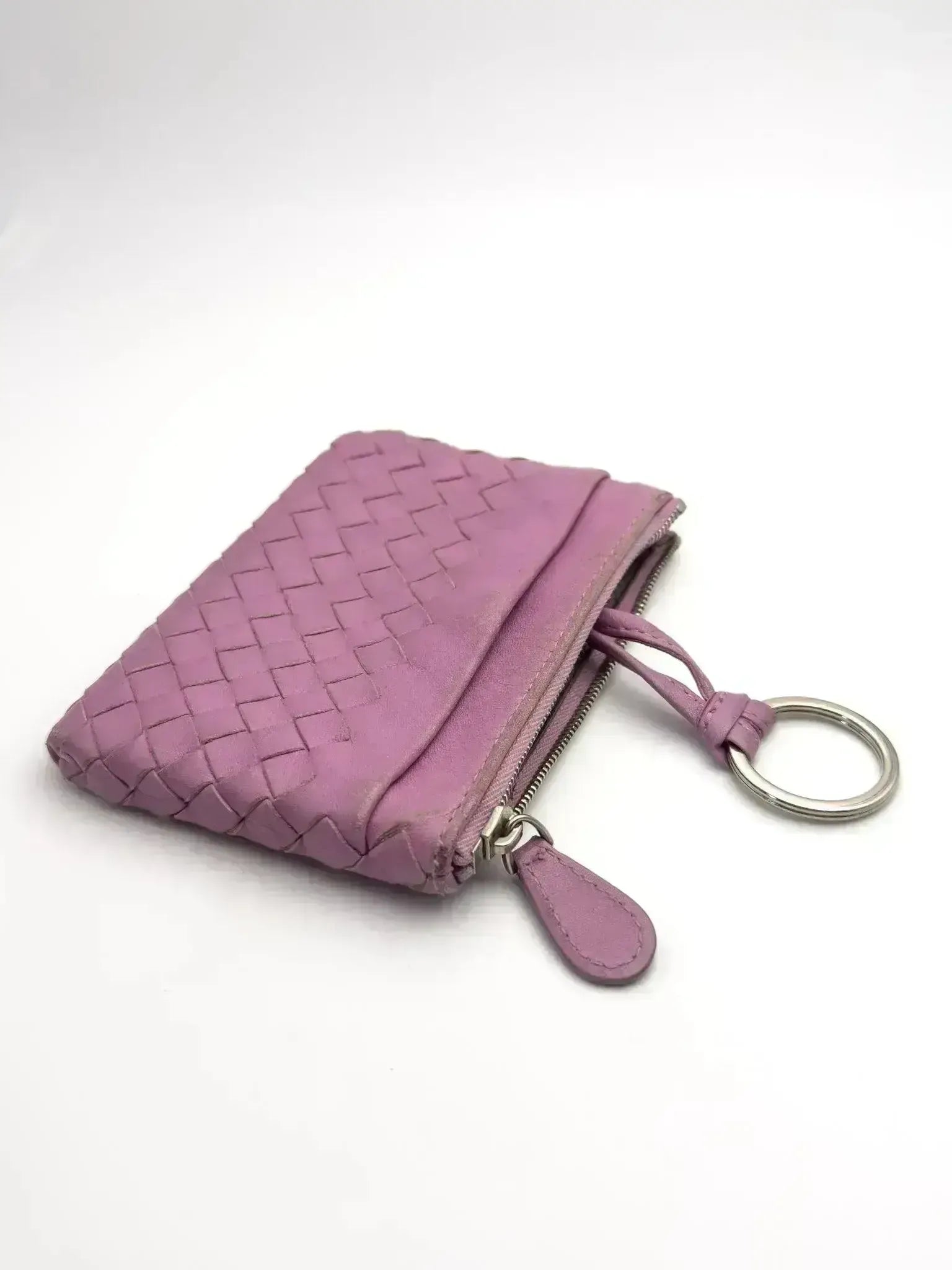 Bottega Veneta - Pink leather coin purse