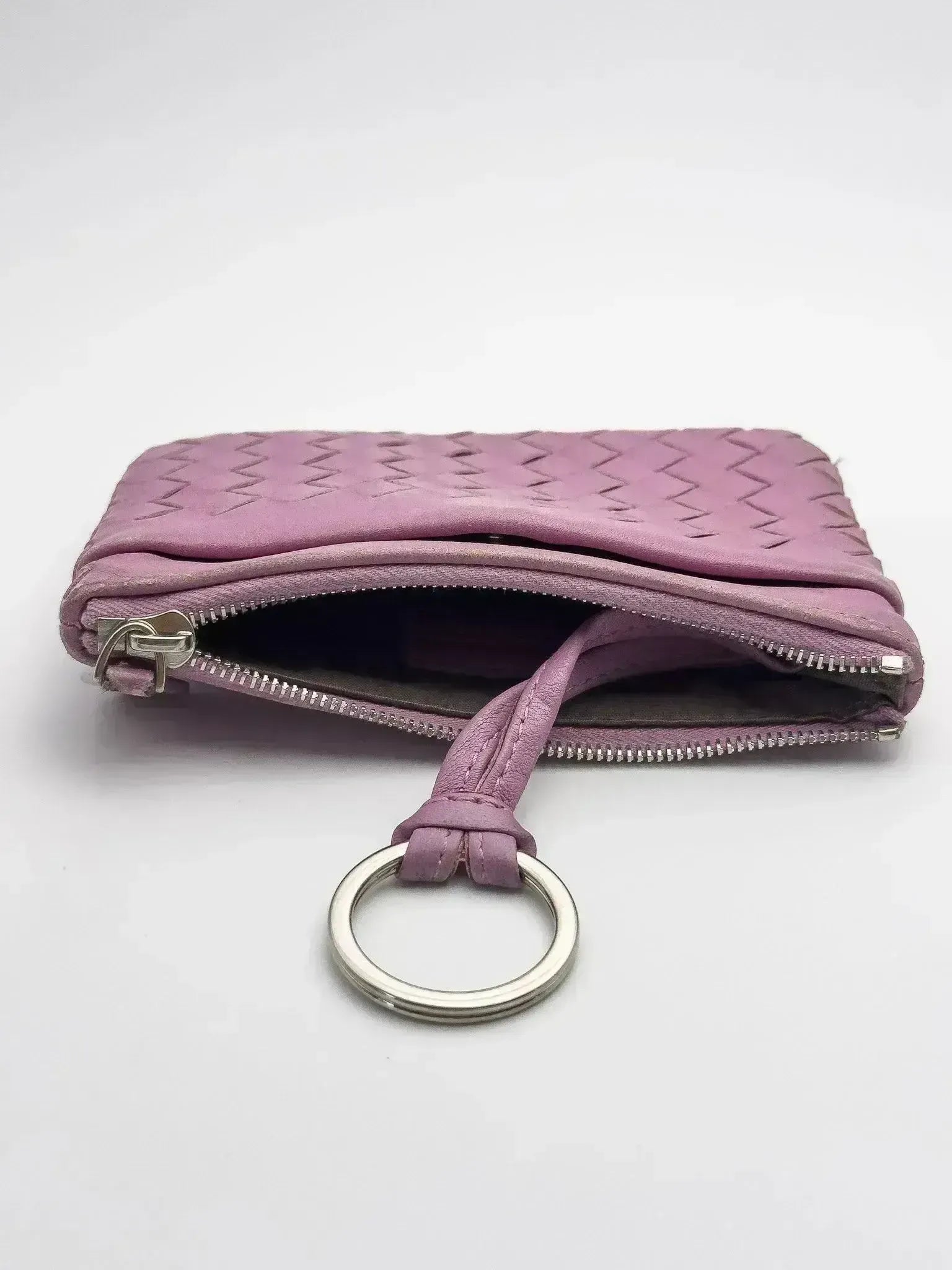 Bottega Veneta - Pink leather coin purse