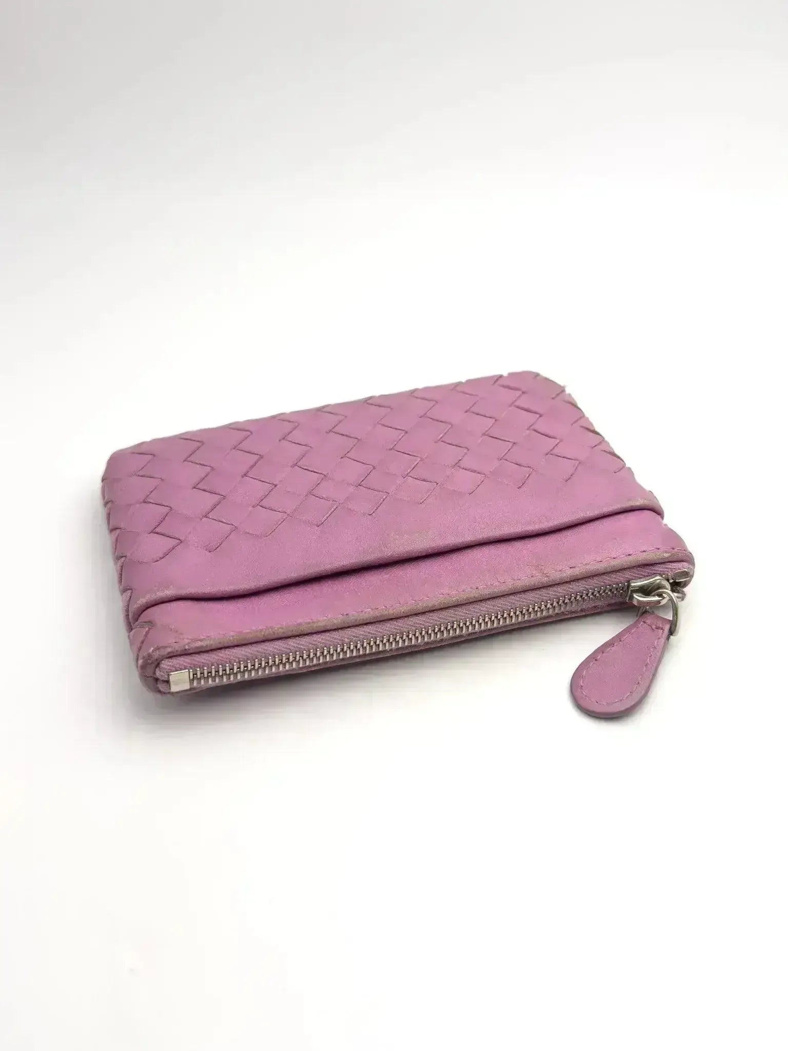 Bottega Veneta - Pink leather coin purse