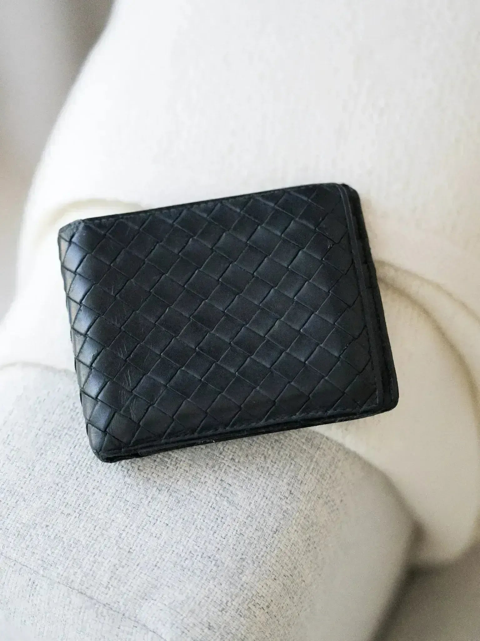 BOTTEGA VENETA ブラックレザー財布 Bottega Veneta - Wallet Black Leather