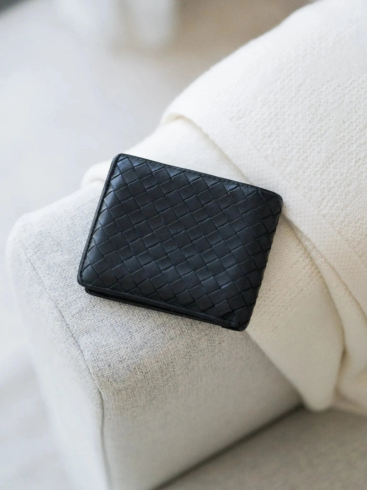 Bottega Veneta - Portefeuille Cuir Noir - Atelier Victor Paris - Vintage Watch Shop Dubai
