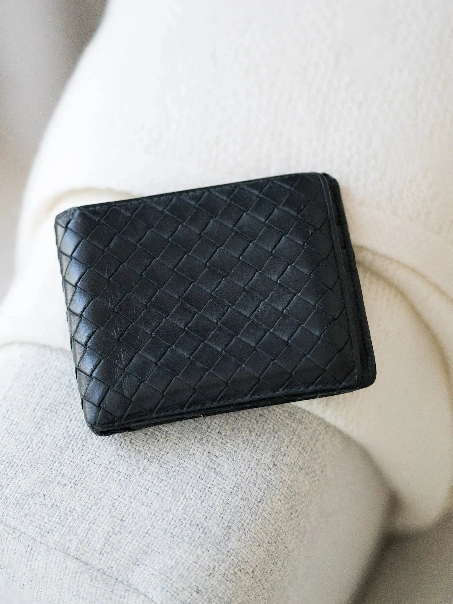 Bottega Veneta - Portefeuille Cuir Noir - Atelier Victor Paris - Vintage Watch Shop Dubai