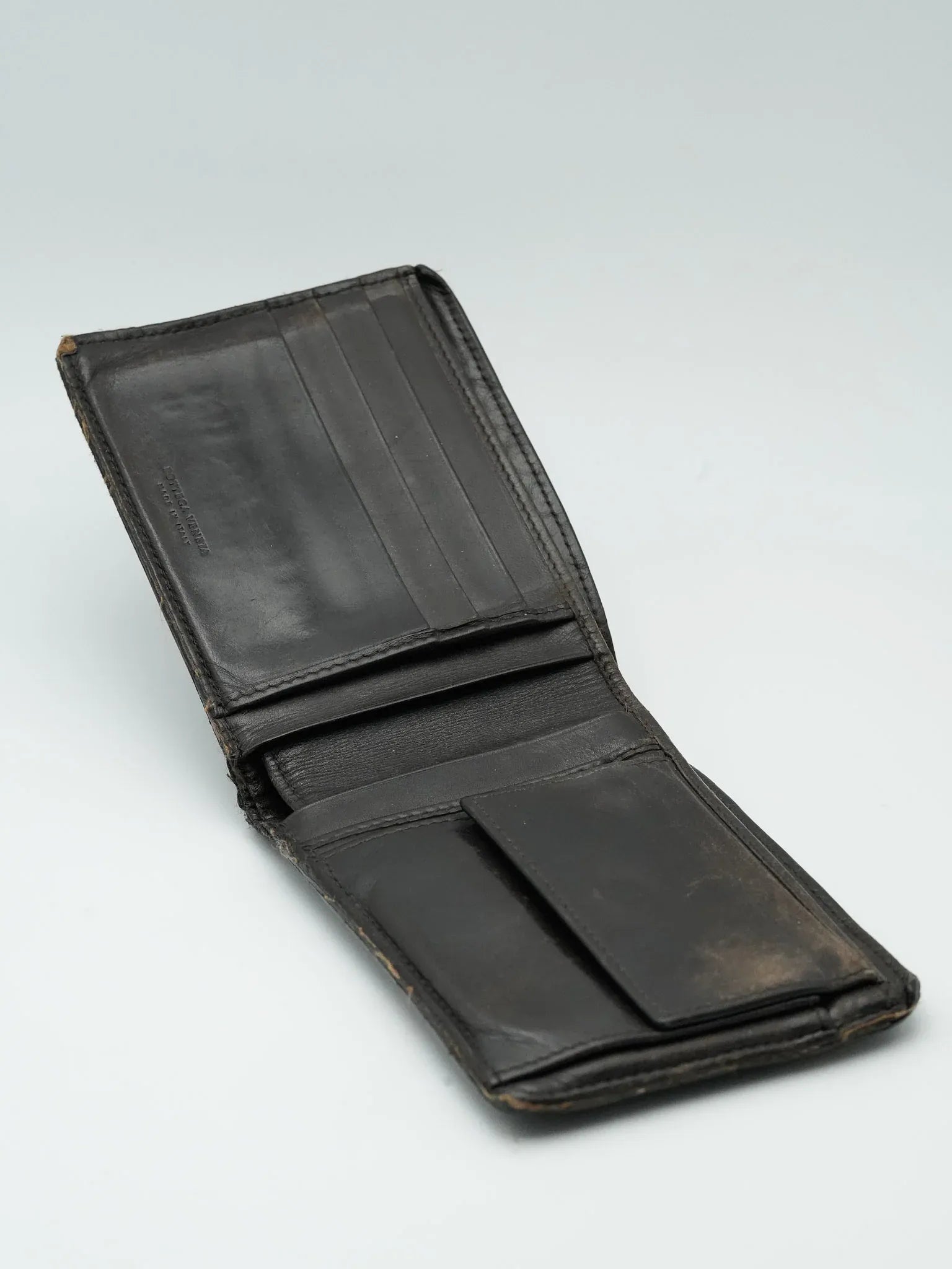 Bottega Veneta - Portefeuille marron patiné - Atelier Victor - Vintage  Shop