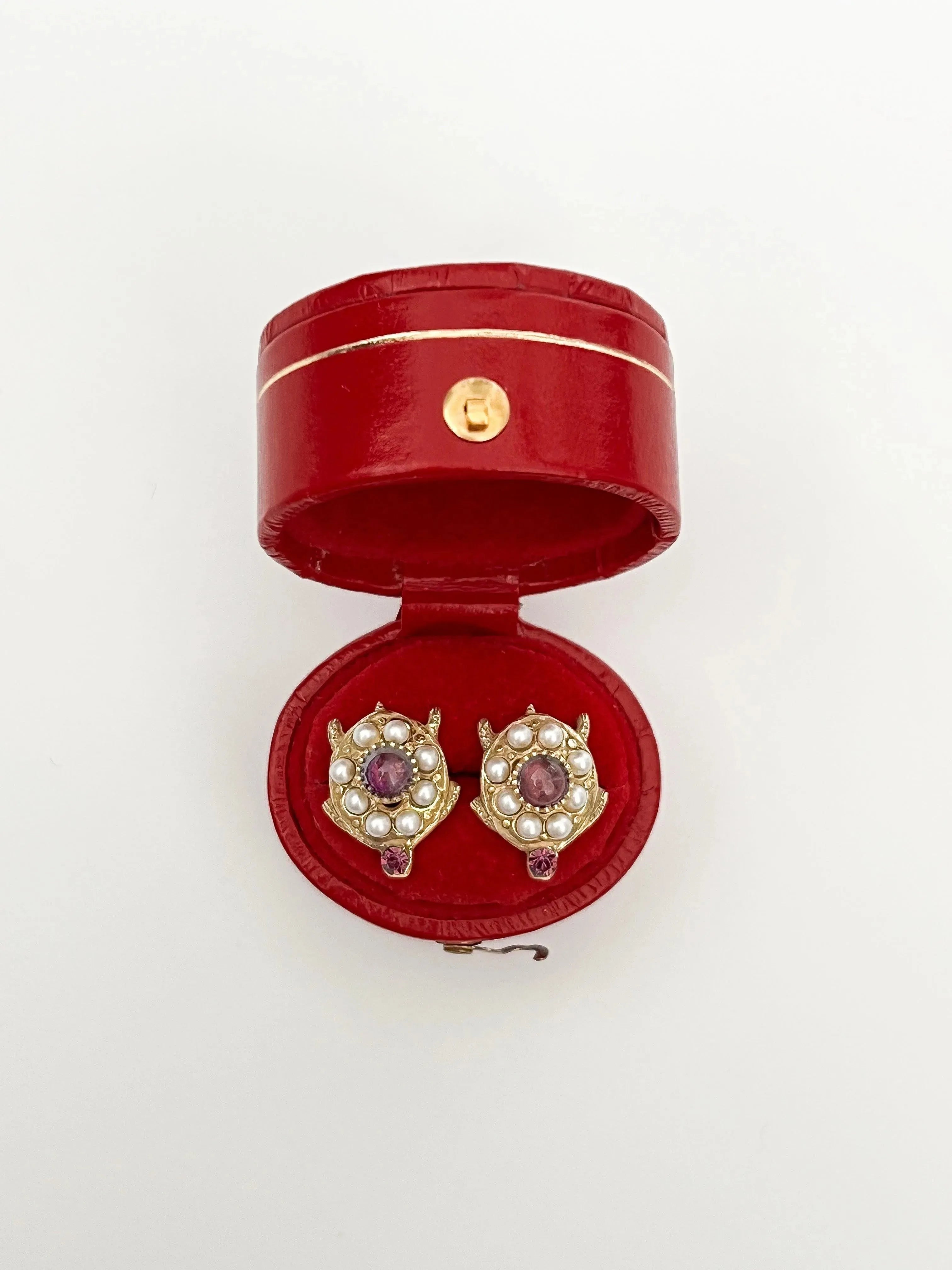 Boucles d’oreilles - Vermeil Améthyste Perles Naturelles - Atelier Victor - Vintage  Shop