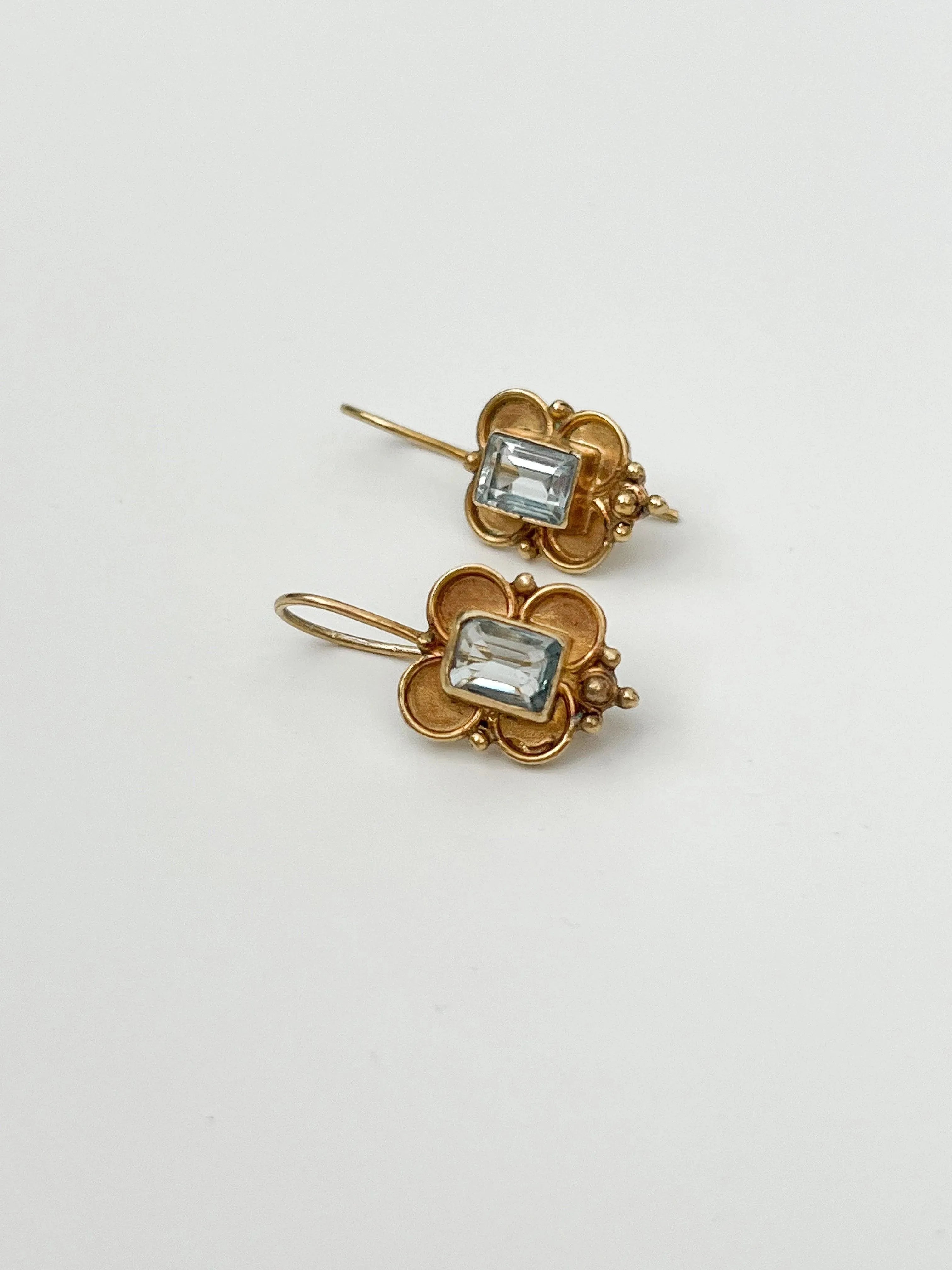 Boucles d’oreilles - Vermeil Topaz - Atelier Victor Paris - Vintage Watch Shop Dubai