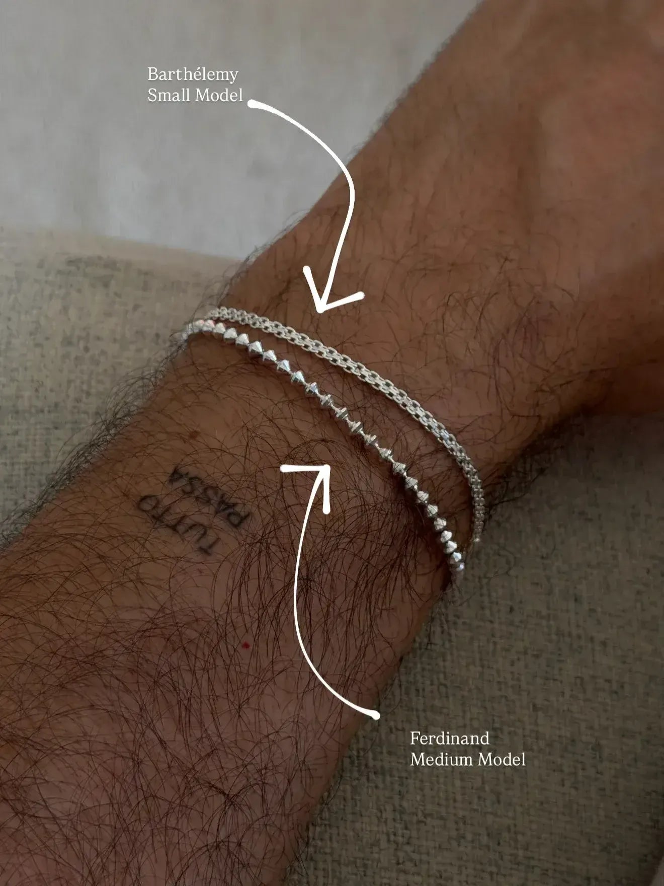 Bracelet Tressé en Argent Massif pour Homme Bracelet Tressé en Argent Massif pour Homme