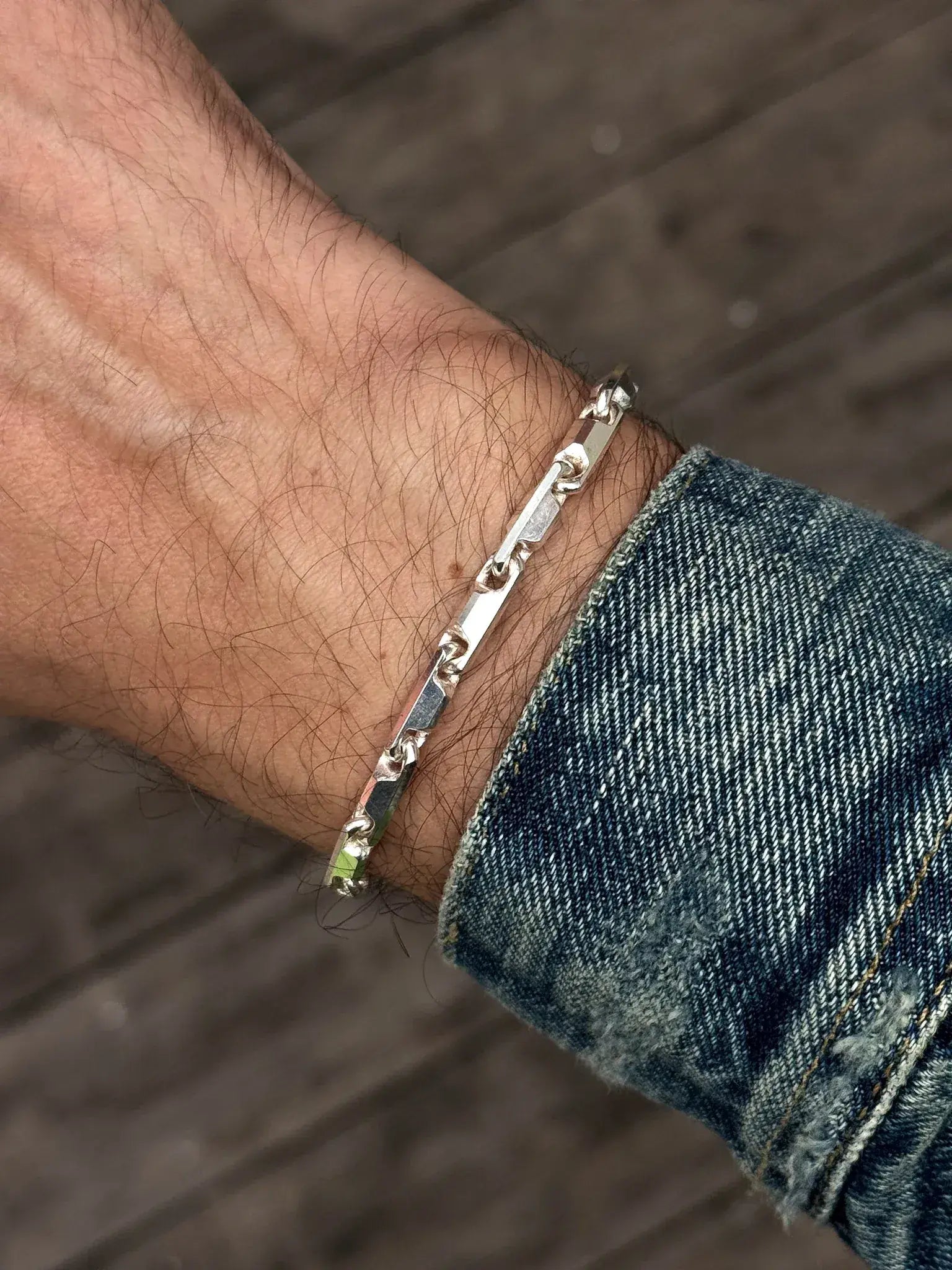 Bracelet en argent 925 - Edgard - Grand Modèle - Atelier Victor
