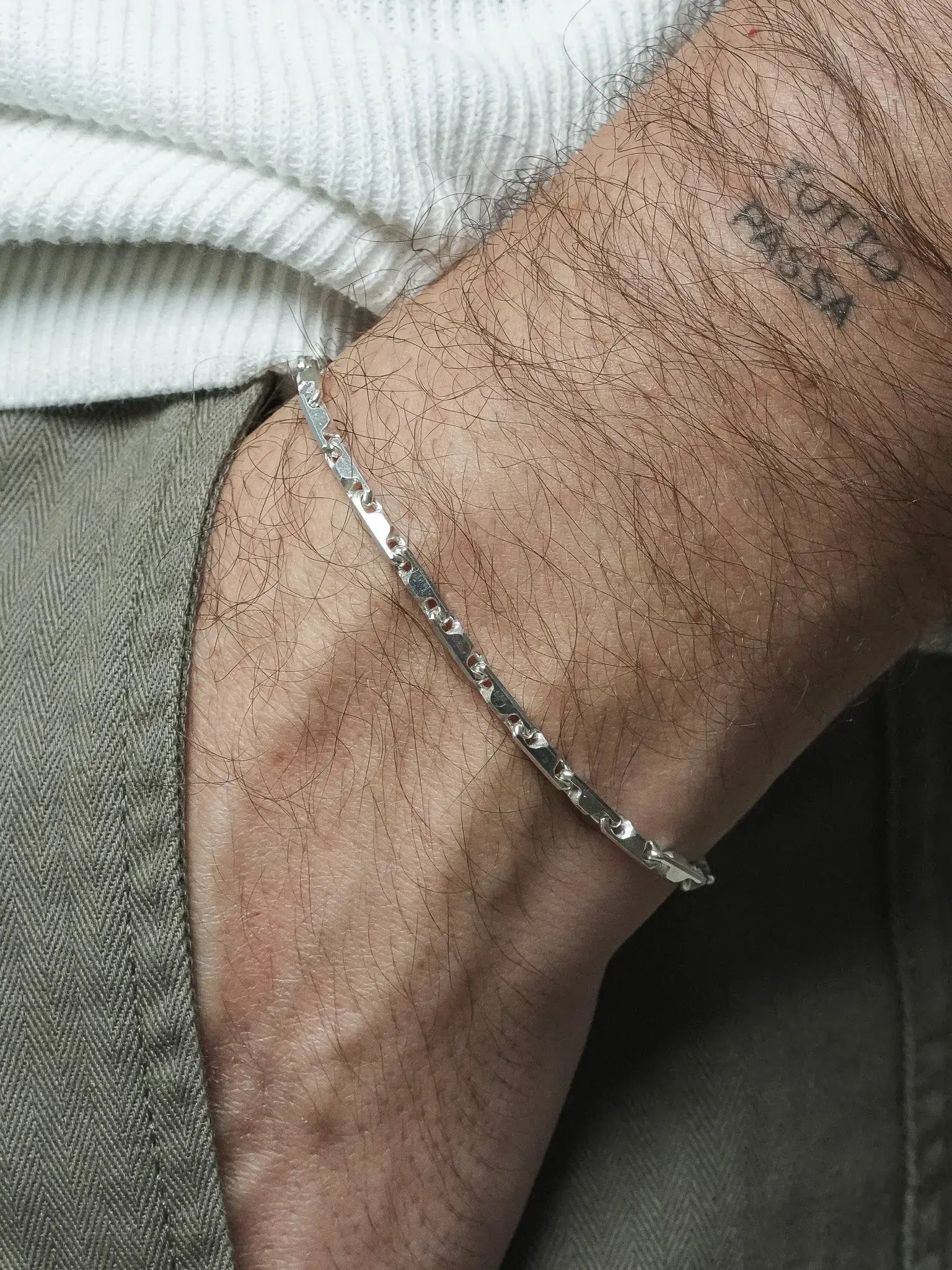 Bracelet argent 925 - Edgard - Moyen Modèle