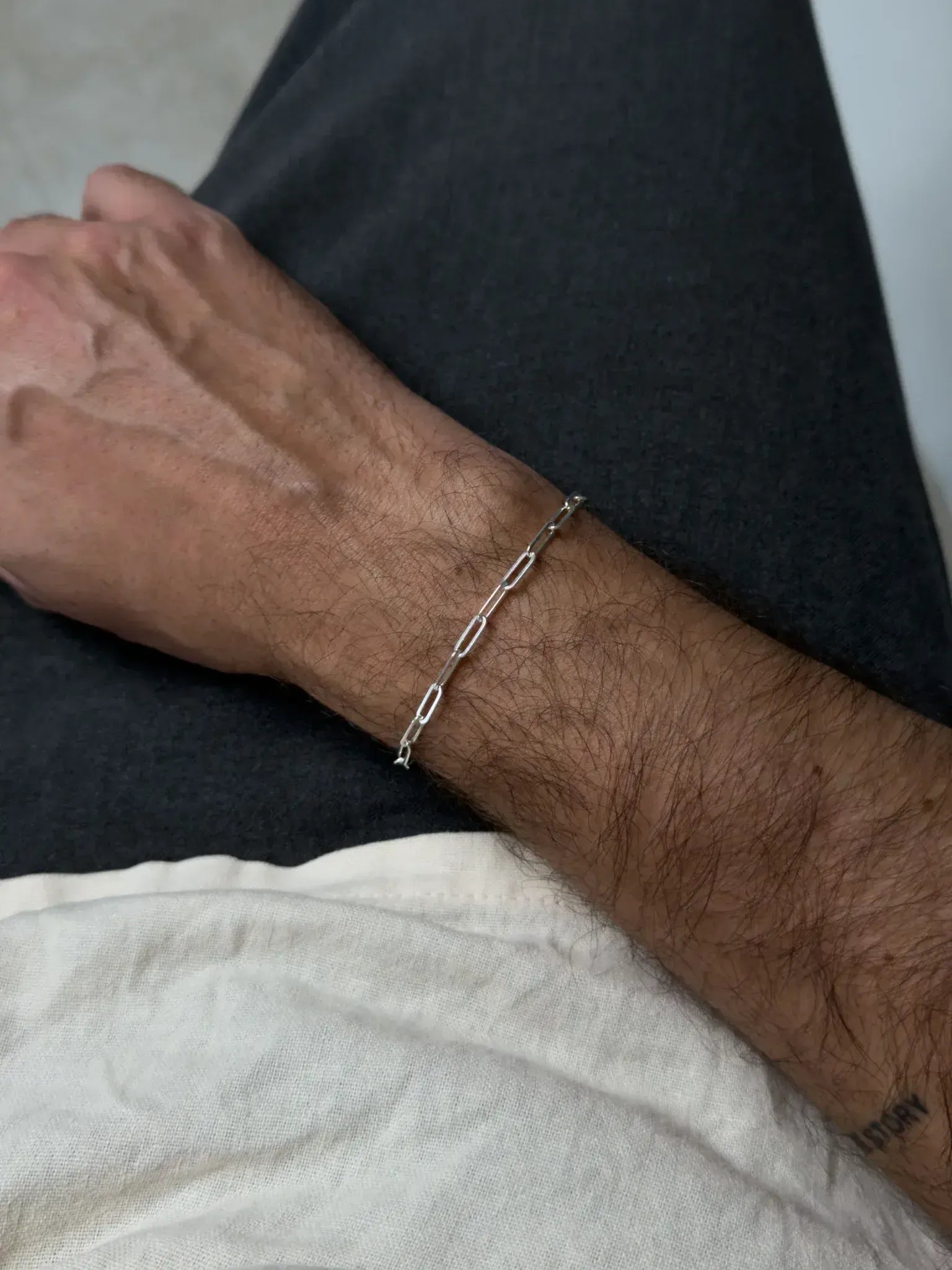 Materia - Bracciale da donna in argento 925-3 mm, con chiusura a moschettone e Argento, colore: argento, cod. SA-84