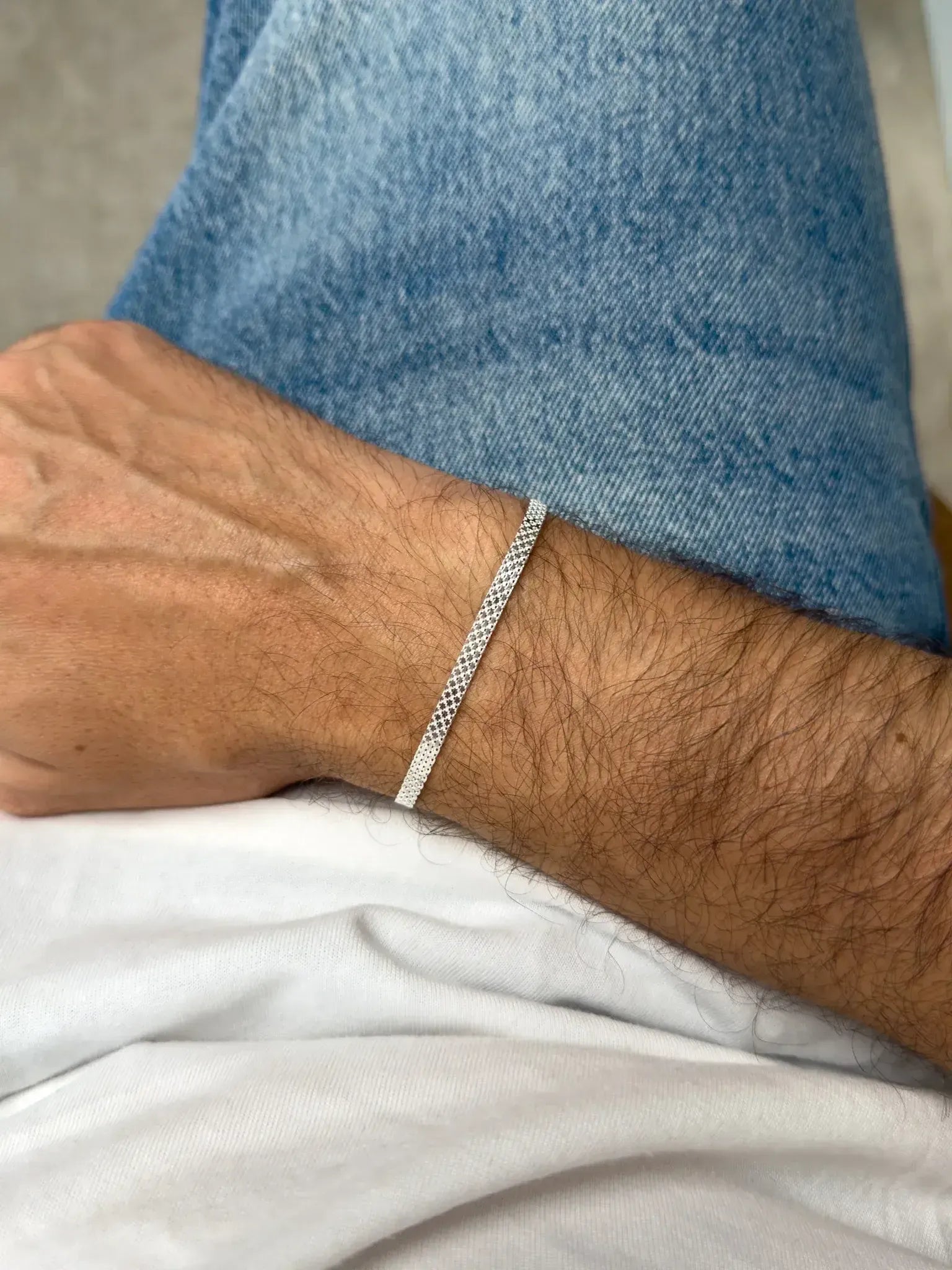 Bracelet argent 925 - Lucien - Moyen Modèle - Atelier Victor