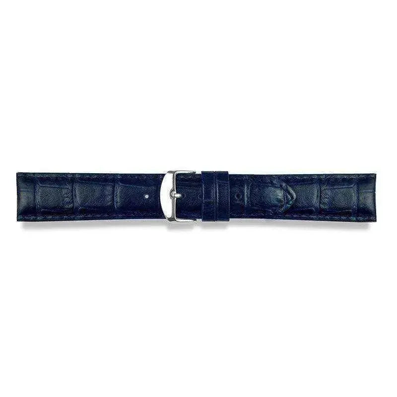 Bracelet de montre bleu marine - Cuir effet crocodile - Atelier Victor Paris - Vintage Watch Shop Dubai