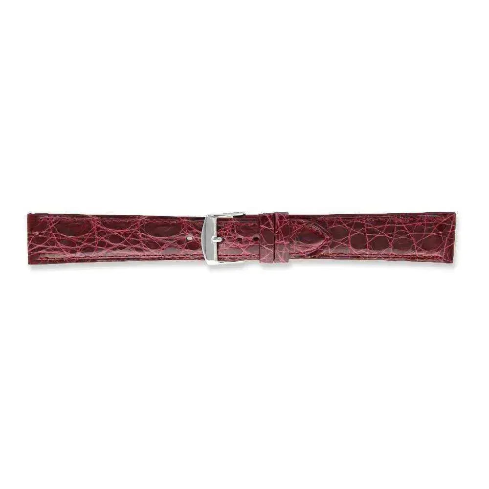 Bracelet de montre Bordeaux - Cuir crocodile - Atelier Victor Paris - Vintage Watch Shop Dubai