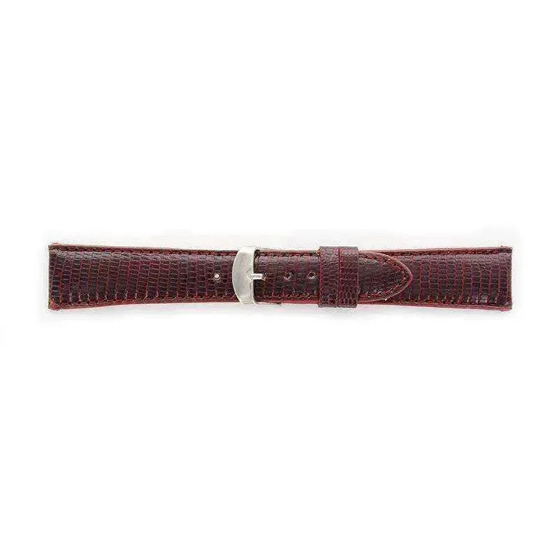 Bracelet de montre Bordeaux - Cuir Lézard - Atelier Victor Paris - Vintage Watch Shop Dubai