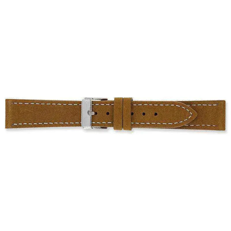 Bracelet de montre marron clair - cuir suédé - Atelier Victor Paris - Vintage Watch Shop Dubai