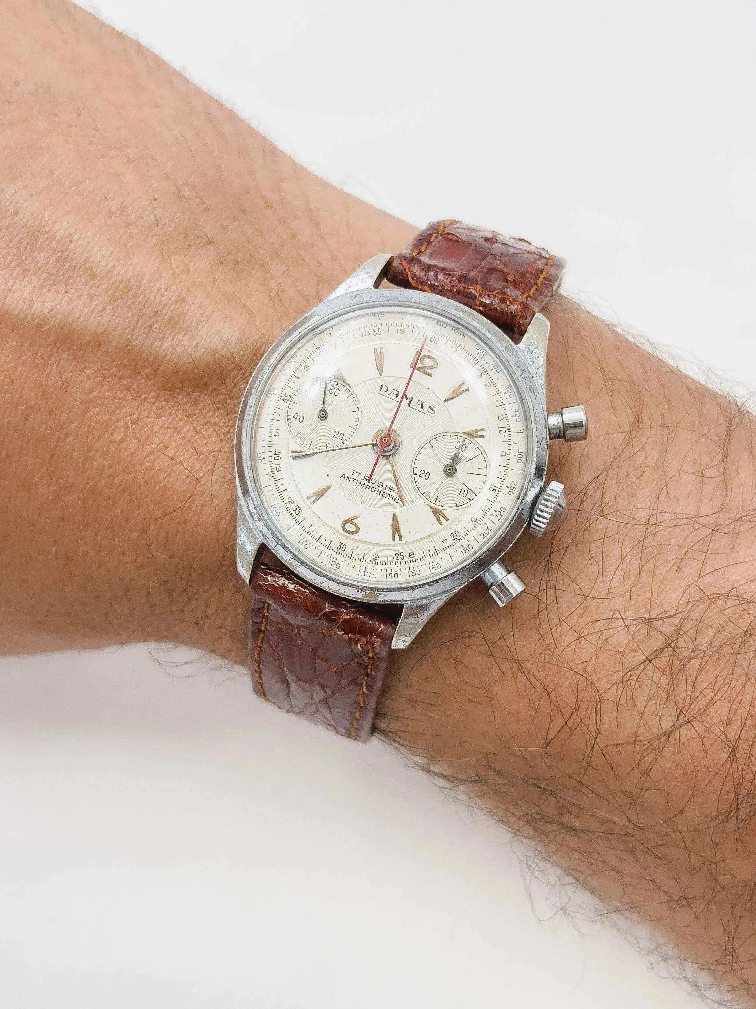 Bracelet de montre Marron - Cuir crocodile véritable - Atelier Victor Paris - Vintage Watch Shop Dubai