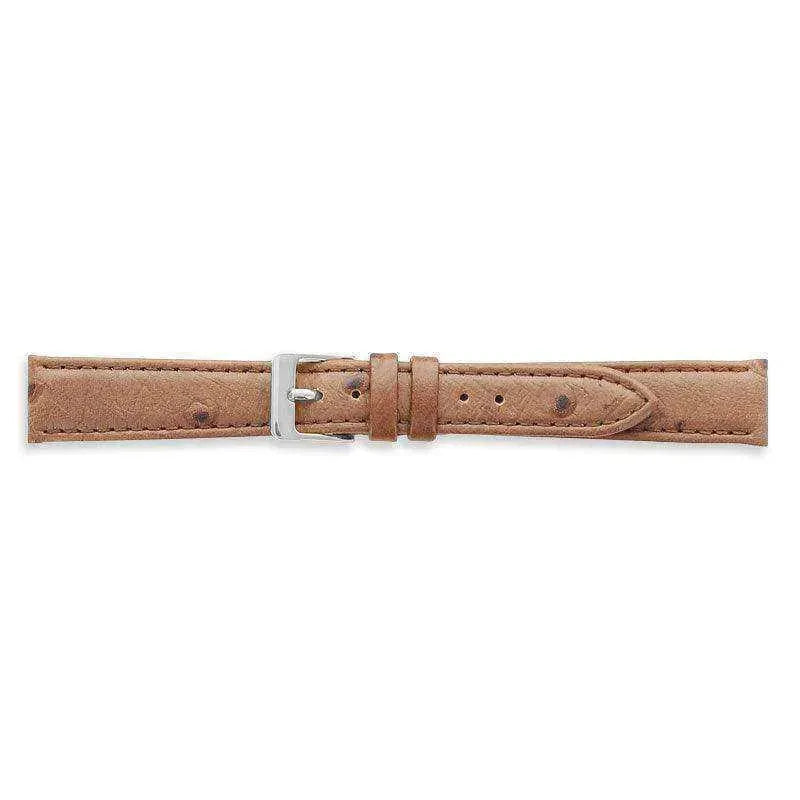 Bracelet de montre marron - Cuir effet autruche - Atelier Victor Paris - Vintage Watch Shop Dubai