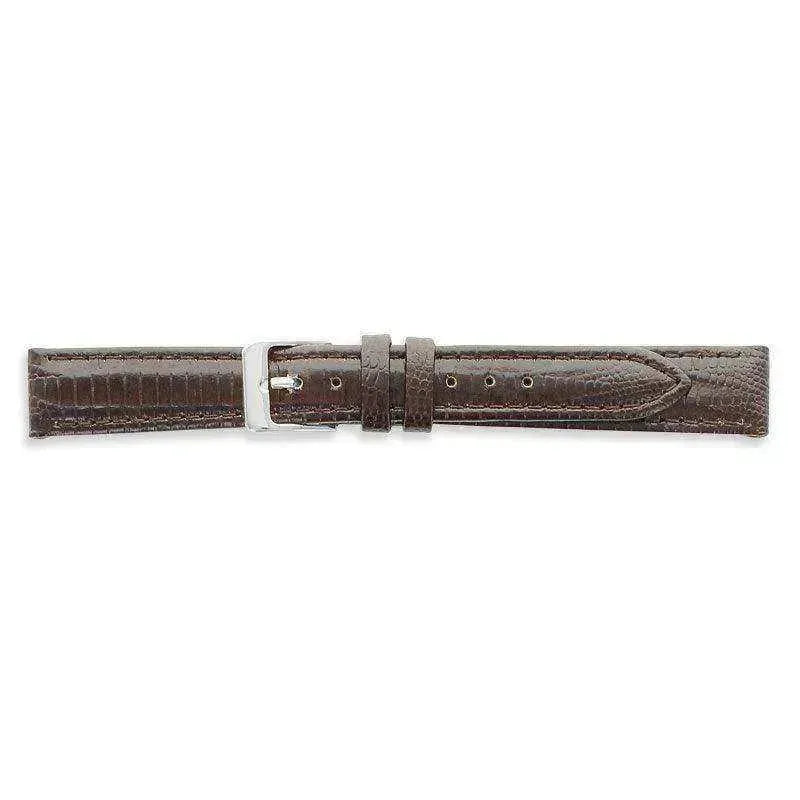 Bracelet de montre Marron - Cuir effet lézard - Atelier Victor Paris - Vintage Watch Shop Dubai