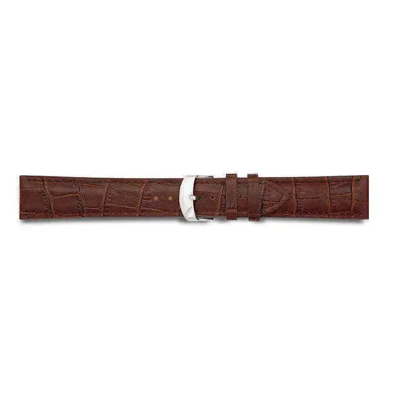 Bracelet de montre Marron foncé - Cuir effet croco - Atelier Victor Paris - Vintage Watch Shop Dubai