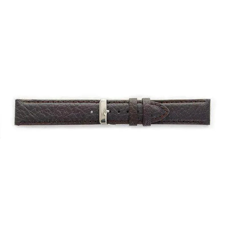 Bracelet de montre marron foncé - cuir grainé - Atelier Victor - Vintage  Shop