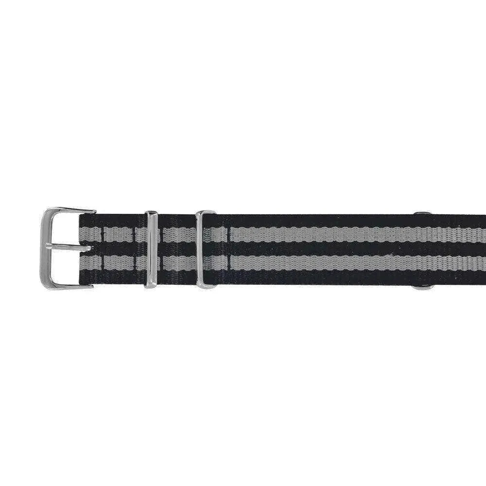 Bracelet de montre Noir & Gris - Nato - Atelier Victor Paris - Vintage Watch Shop Dubai