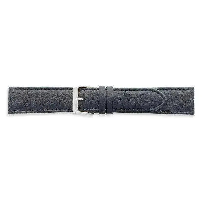 Bracelet de montre Noir - Cuir effet autruche - Atelier Victor Paris - Vintage Watch Shop Dubai