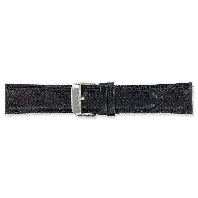 Bracelet de montre Noir - Cuir grainé épais - Atelier Victor Paris - Vintage Watch Shop Dubai