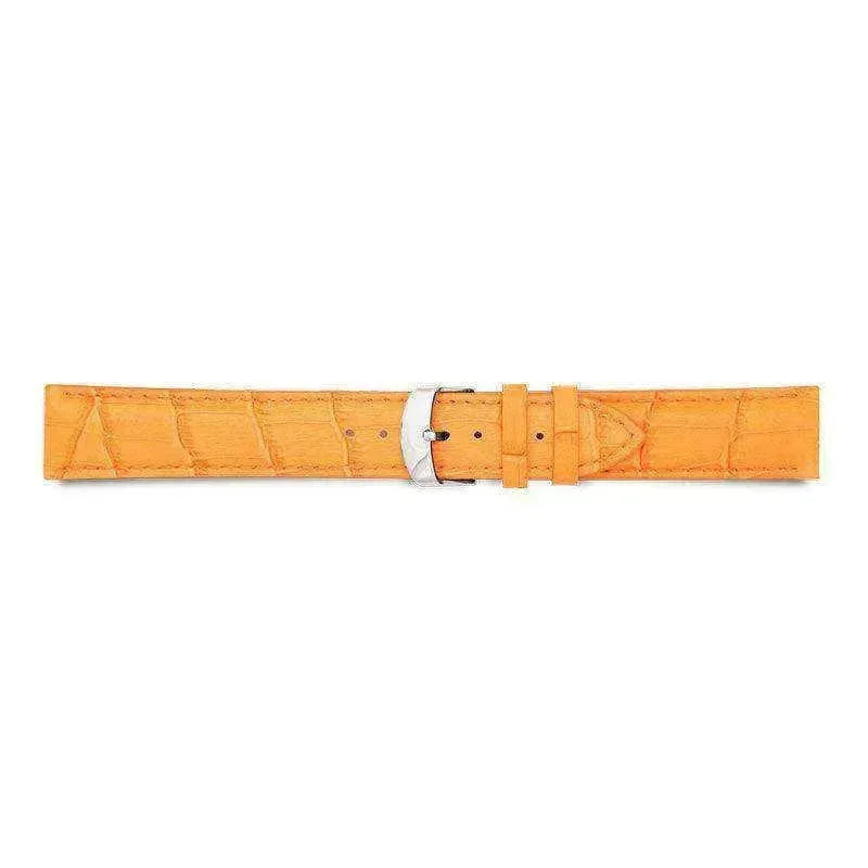 Bracelet de montre Orange clair - Cuir façon alligator - Atelier Victor - Vintage  Shop