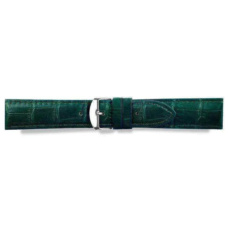 Bracelet de montre Vert bouteille - Cuir effet crocodile - Atelier Victor Paris - Vintage Watch Shop Dubai