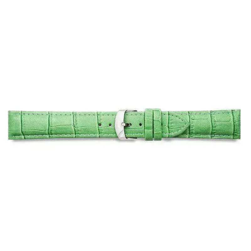 Bracelet de montre Vert clair - Cuir effet crocodile - Atelier Victor