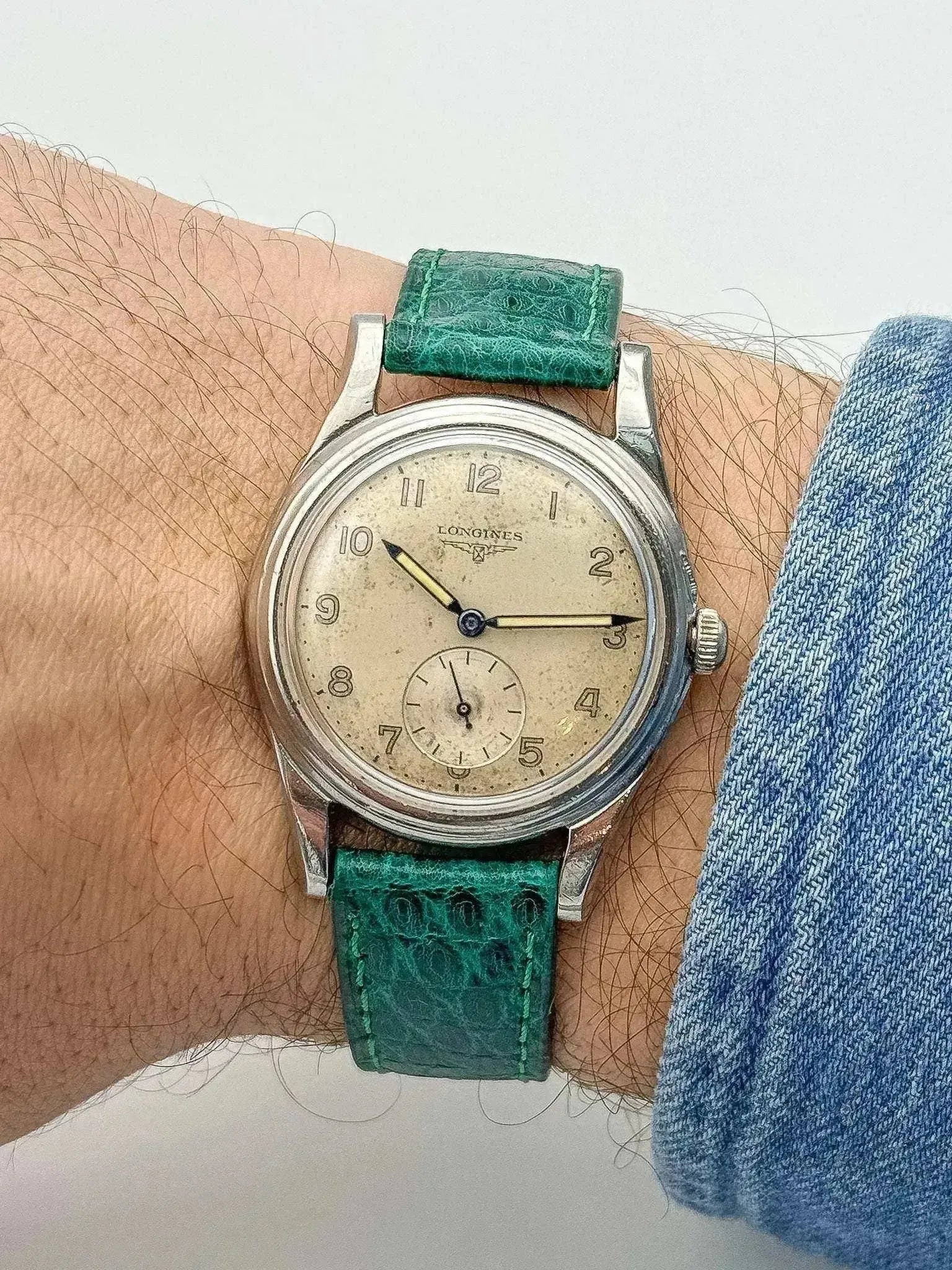 Bracelet de montre Vert émeraude - Cuir Lézard - Atelier Victor