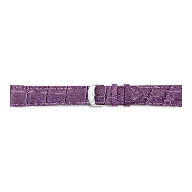 Bracelet de montre Violet - Cuir effet alligator - Atelier Victor - Vintage  Shop
