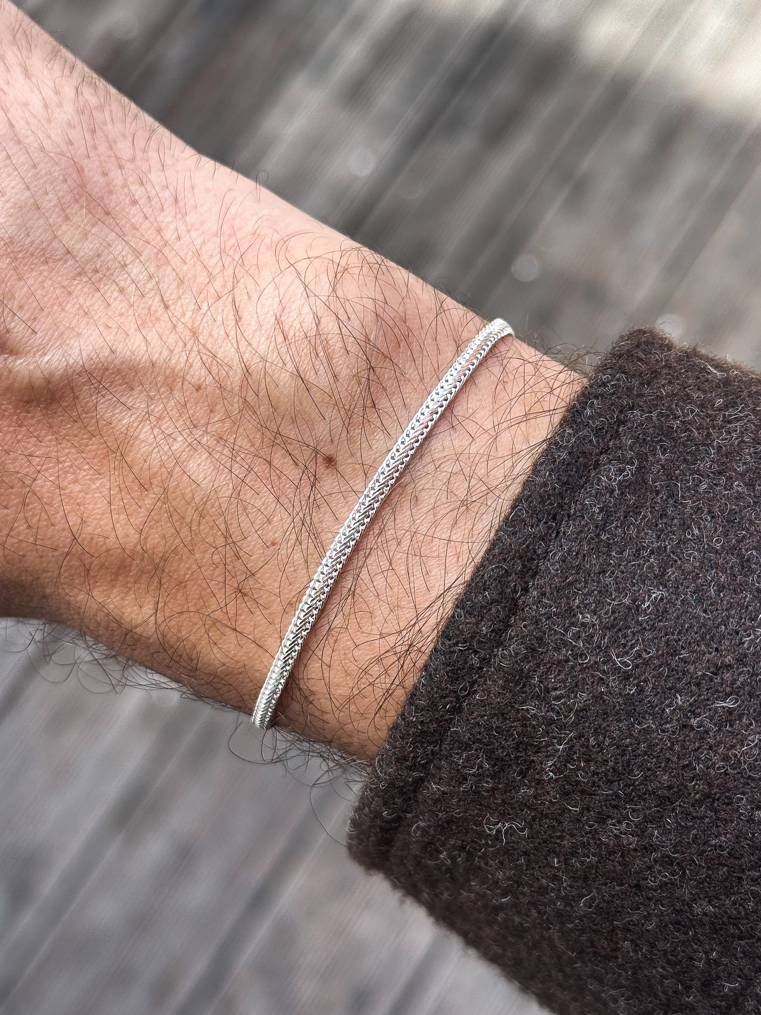 Bracelet en argent 925 - Célian - Fin - Atelier Victor - Vintage  Shop