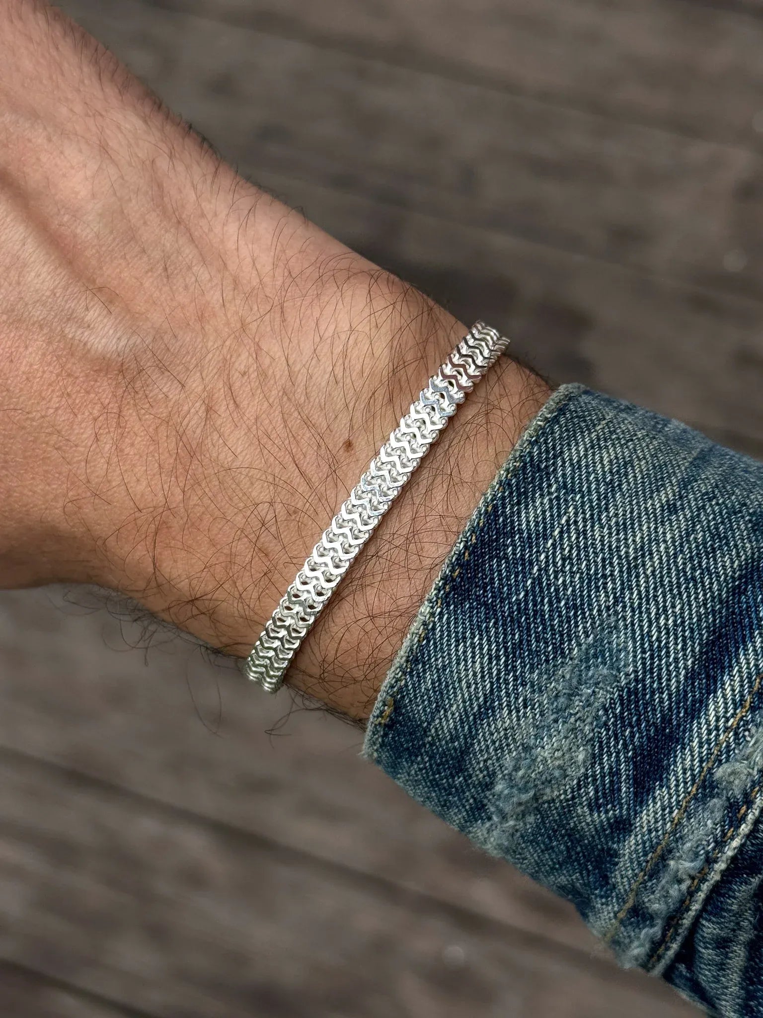 Bracelet en argent 925 - Eloi - Grand Modèle - Atelier Victor