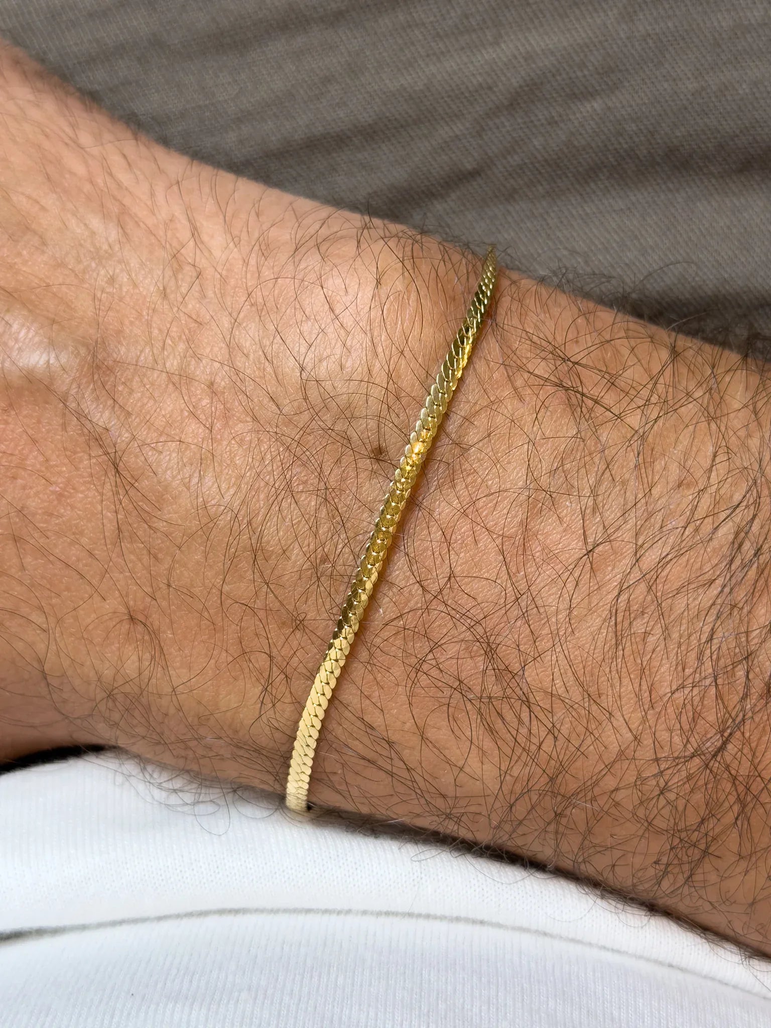 Bracelet en or jaune 18k - Isidore - Moyen Modèle - Atelier Victor