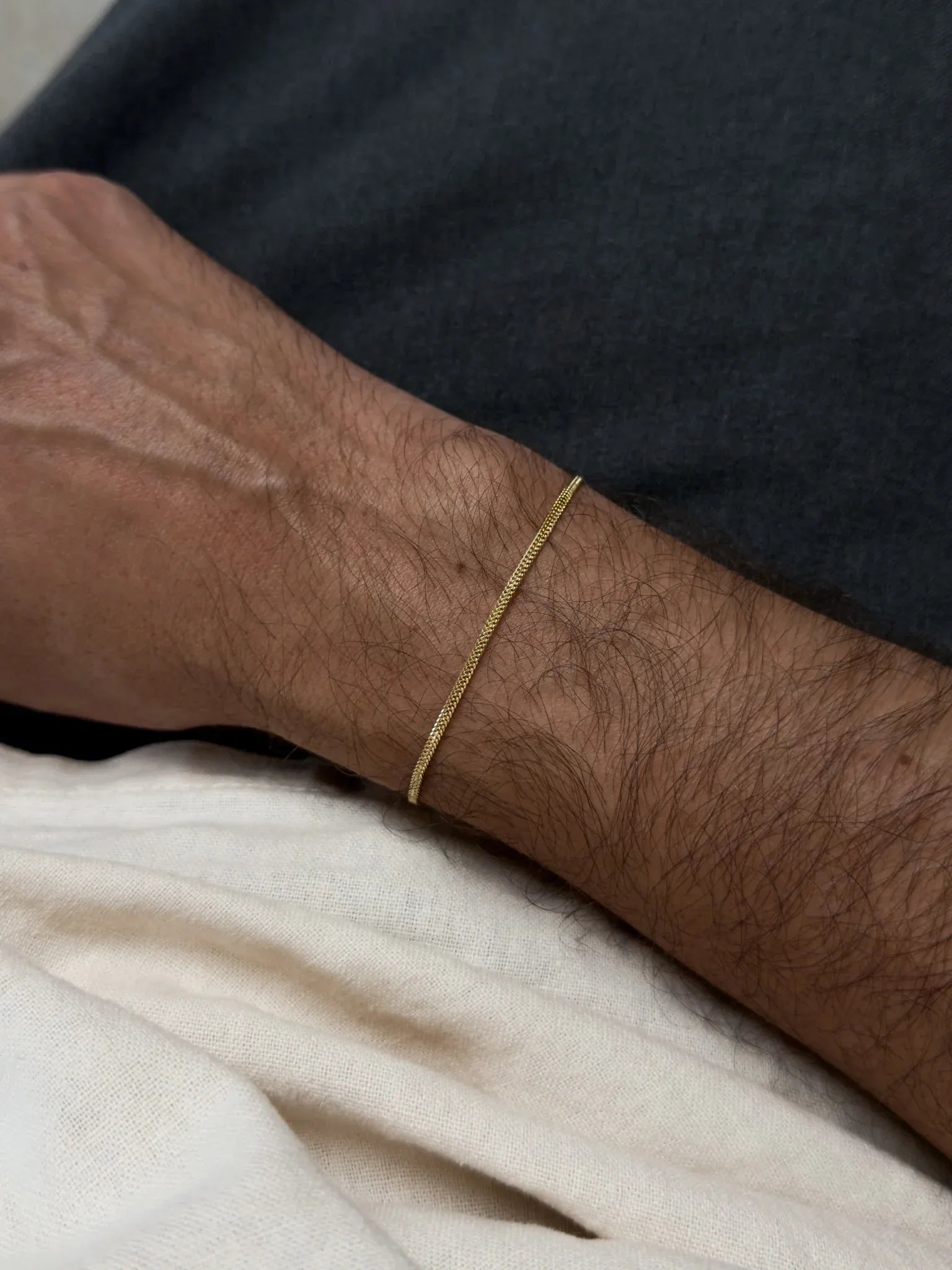 Браслет из желтого золота 18k - Сигизмонд - Маленькая модель 